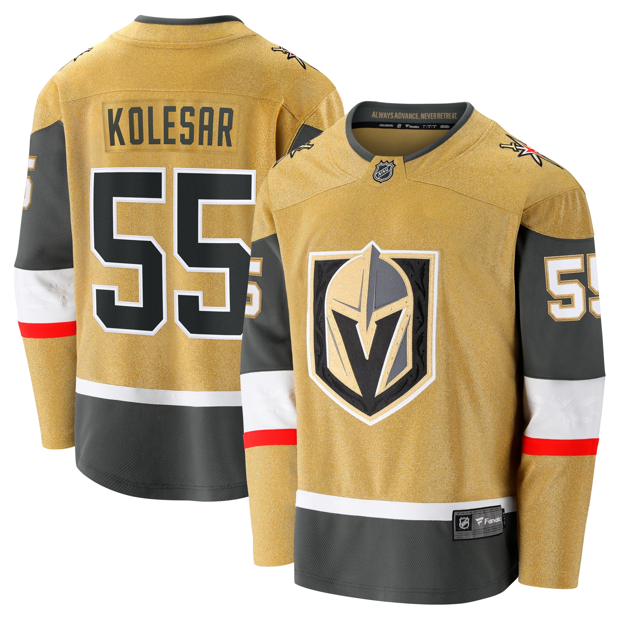 Keegan Kolesar Vegas Golden Knights Fanatics Home Breakaway Jersey