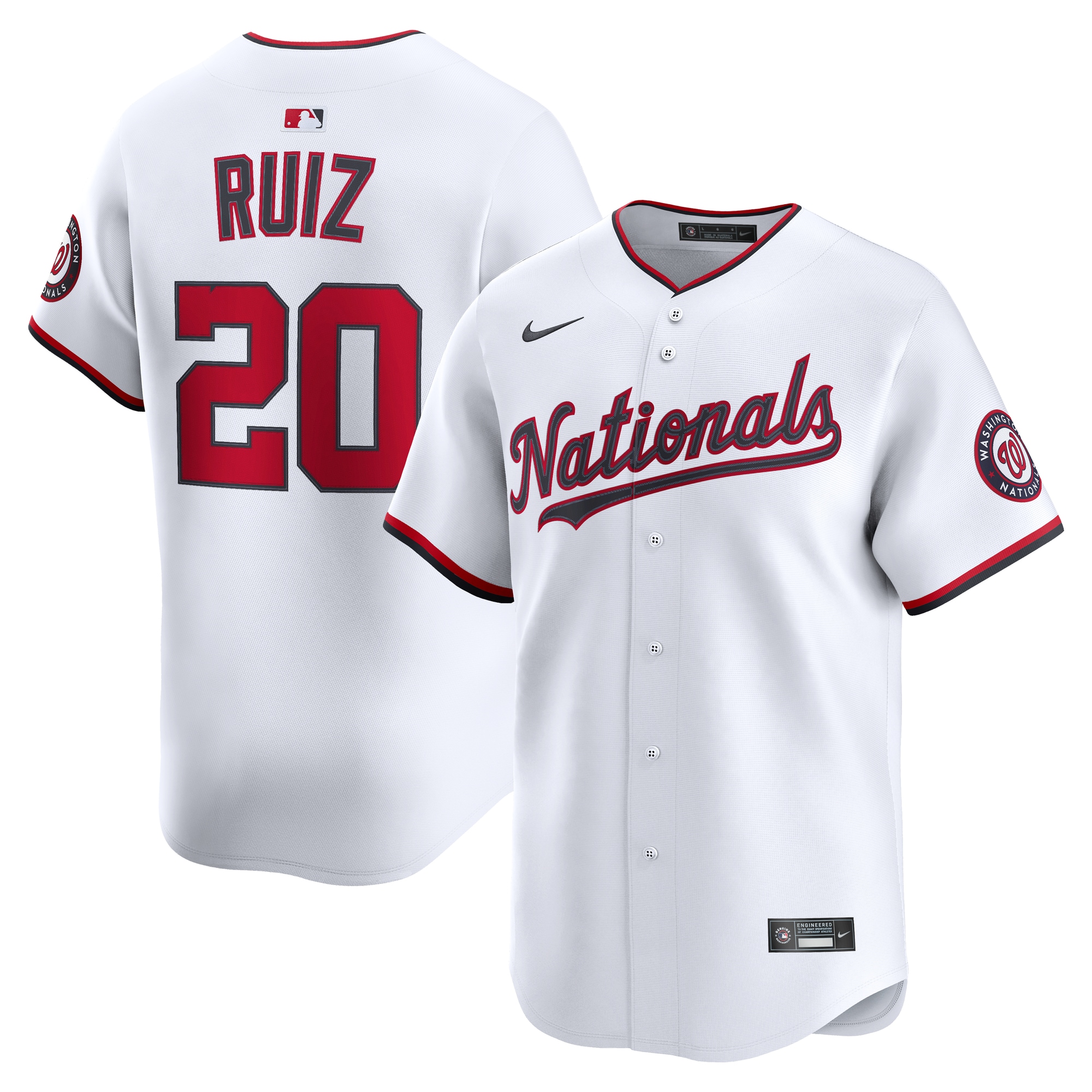 Keibert Ruiz Washington Nationals Home Limited Player Jersey - White