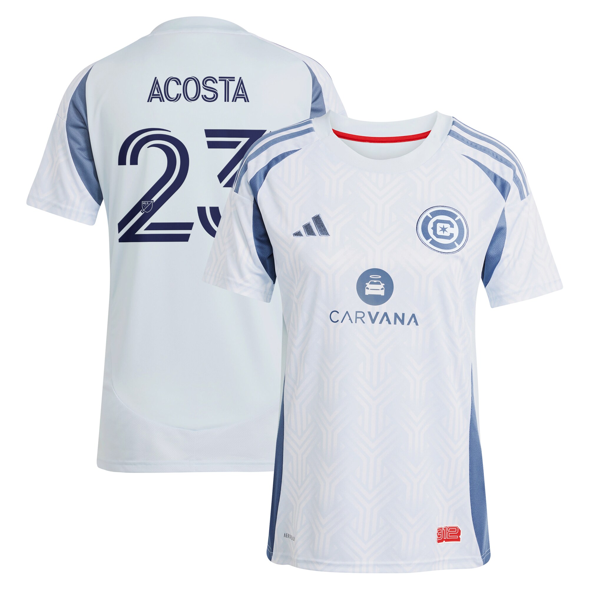 Kellyn Acosta Chicago Fire Women's 2025 The Municipal Kit Player Jersey - Light Blue