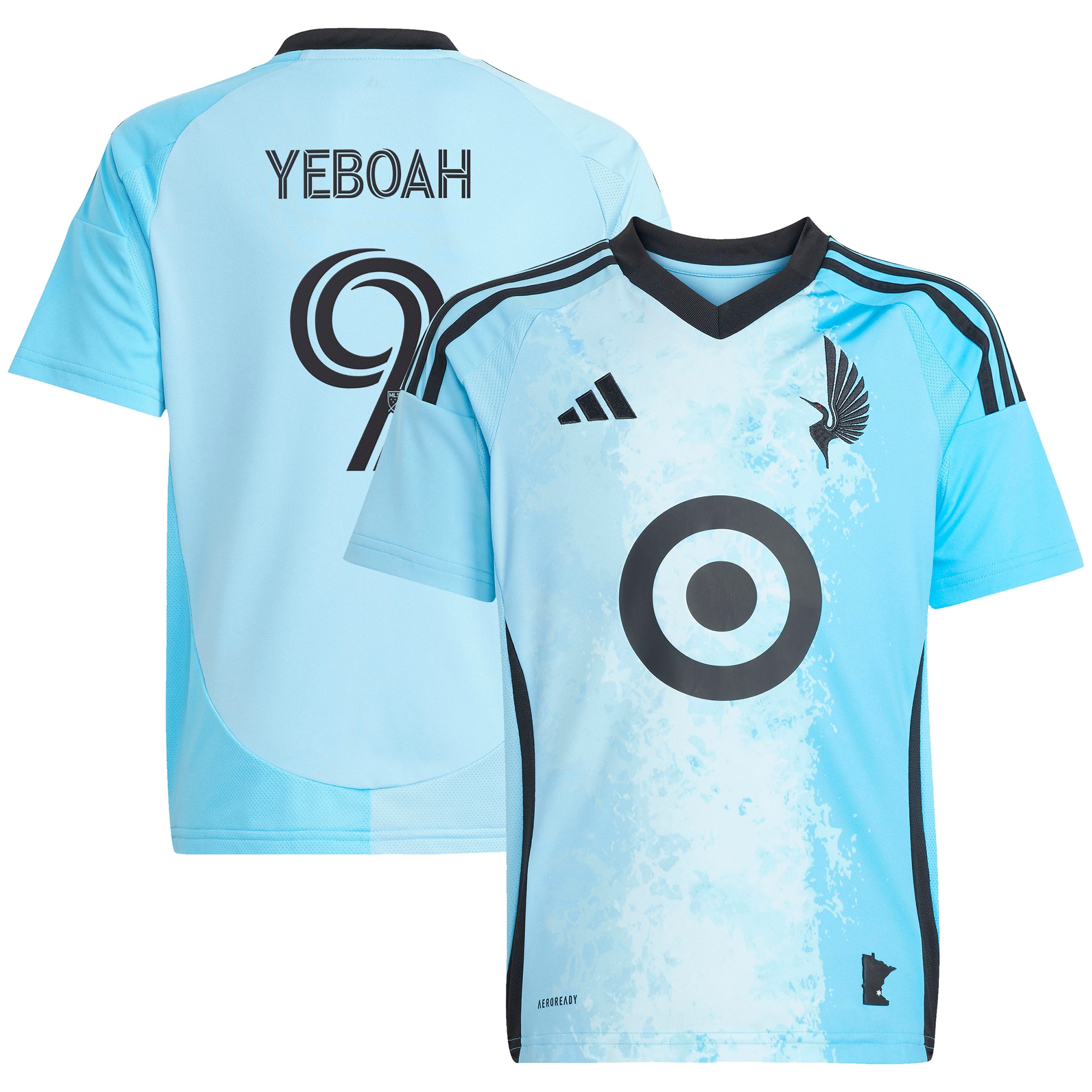 Kelvin Yeboah Minnesota United FC Youth 2025 CONVERGENCE Player Jersey - Blue
