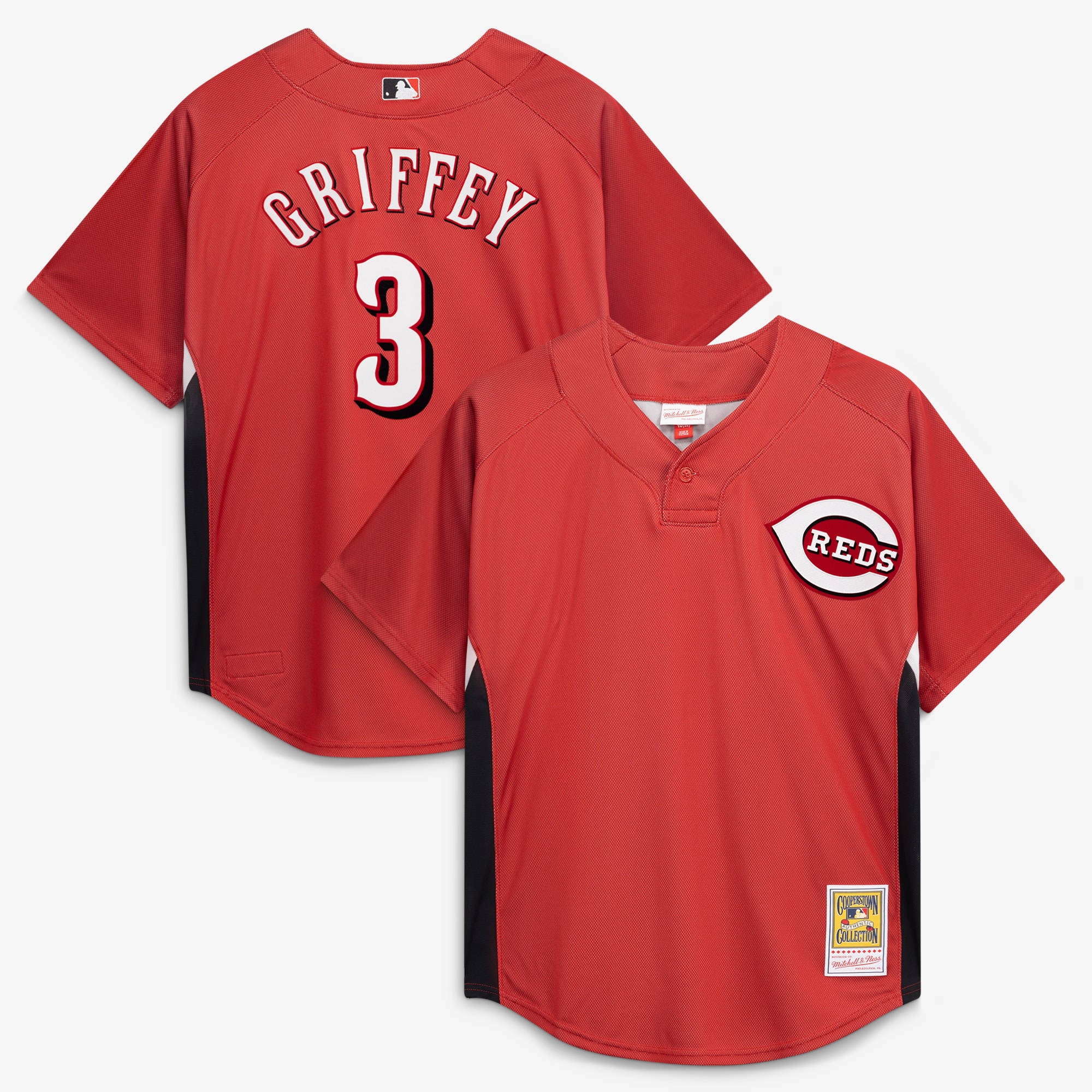 Ken Griffey Jr. Cincinnati Reds Batting Practice Jersey - Red