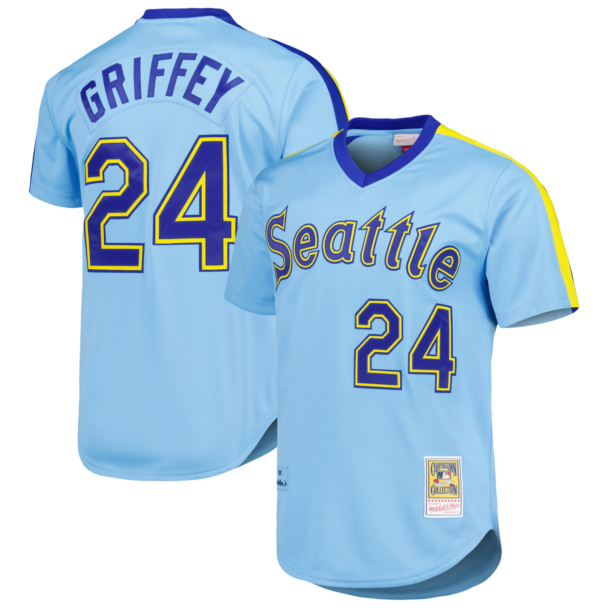 Ken Griffey Jr. Seattle Mariners Cooperstown Collection Jersey - Light Blue