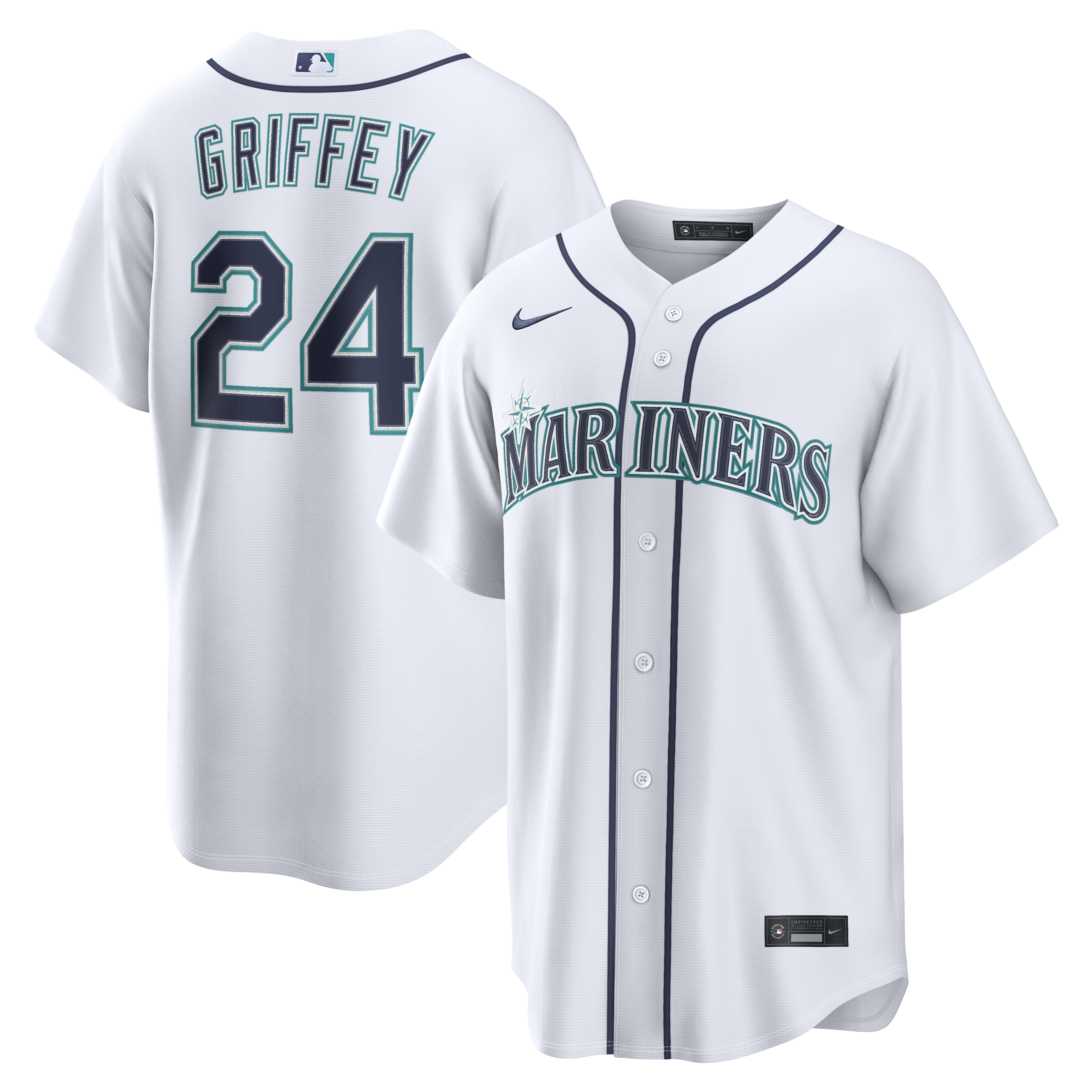Ken Griffey Jr. Seattle Mariners Home Jersey - White