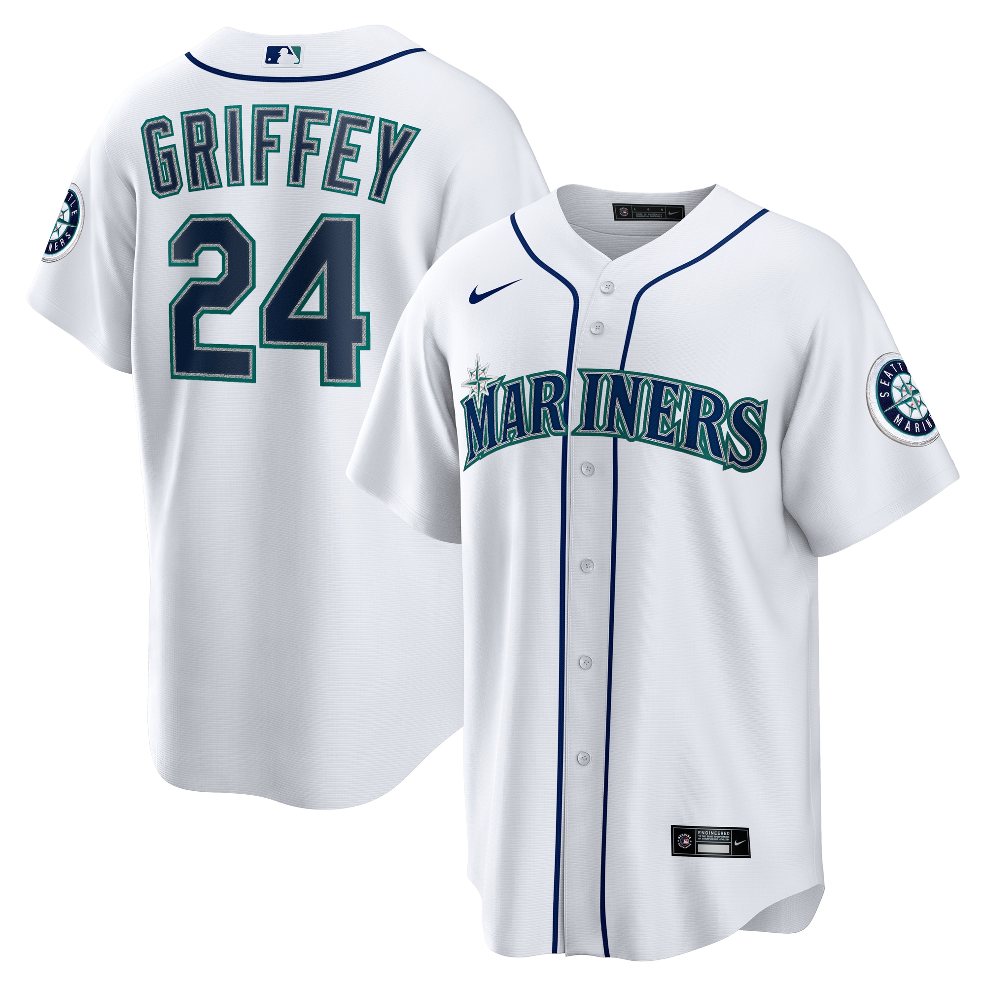 Ken Griffey Jr. Seattle Mariners Home Jersey - White