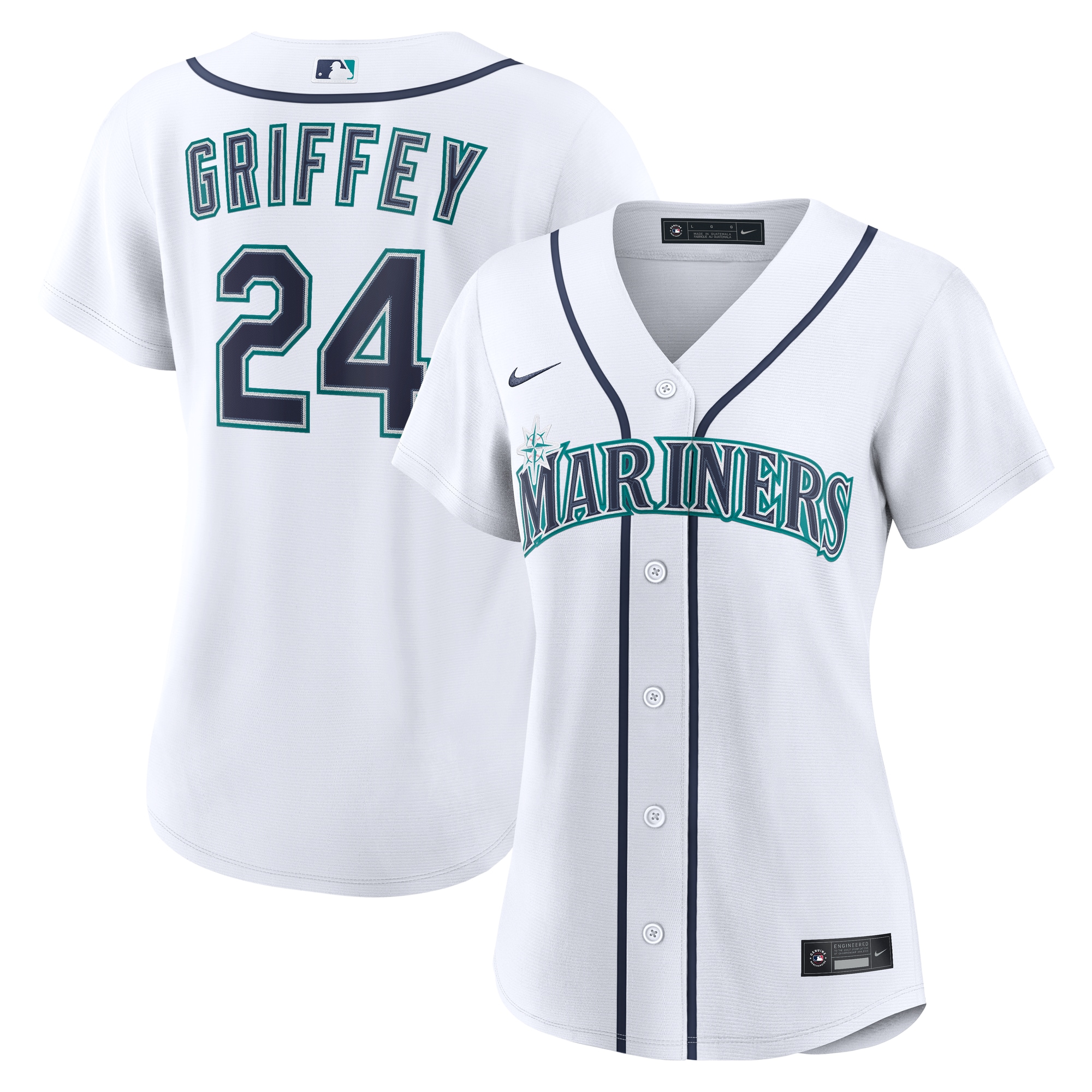 Ken Griffey Jr. Seattle Mariners Women's Home Jersey - White
