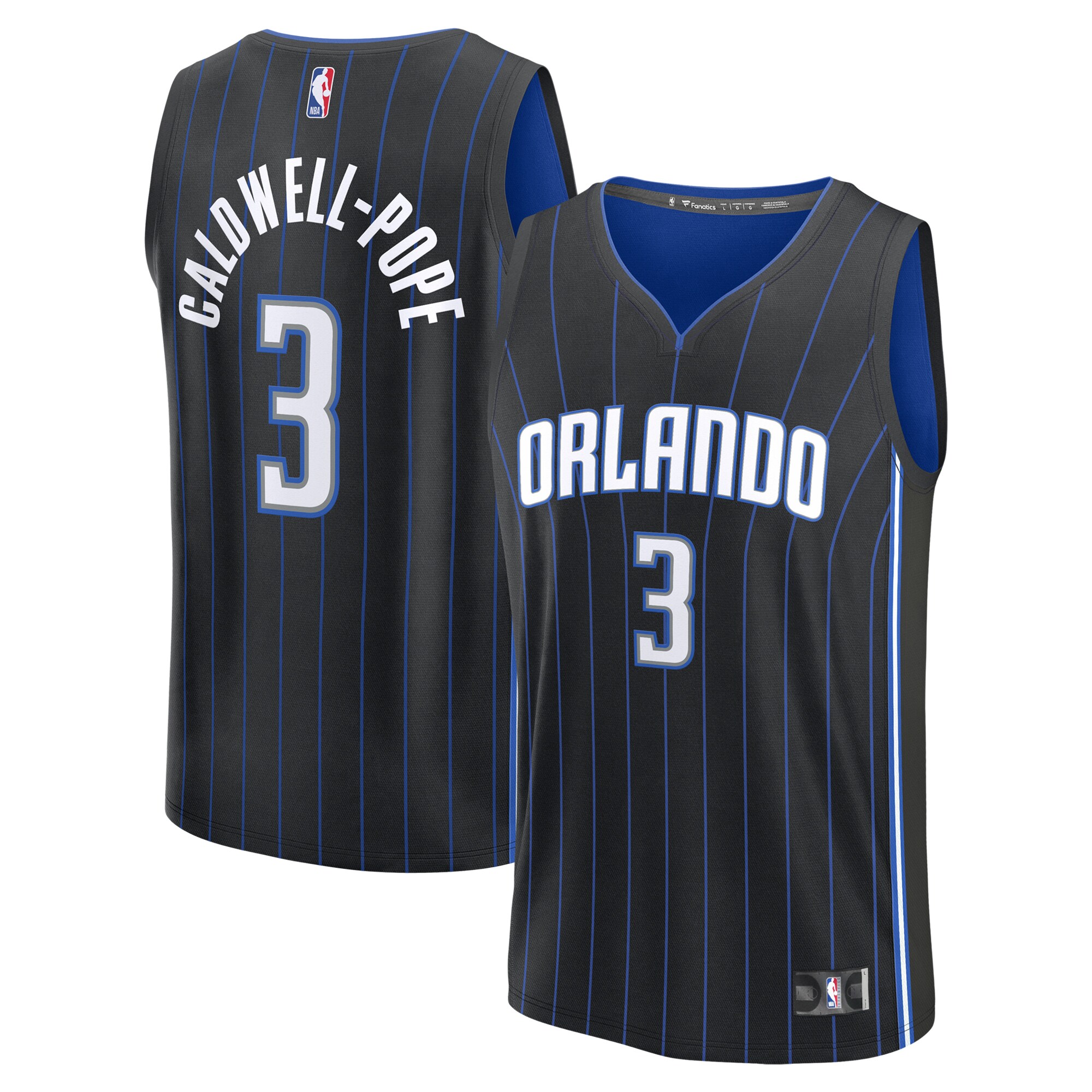 Kentavious Caldwell-Pope Orlando Magic Fanatics Youth Fast Break Player Jersey - Icon Edition - Black