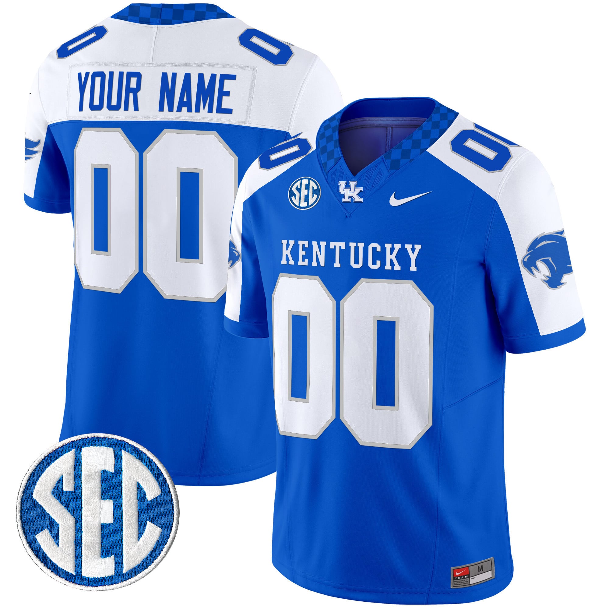 Kentucky Wildcats Custom Jersey - Nike Kentucky Wildcats Custom Blue