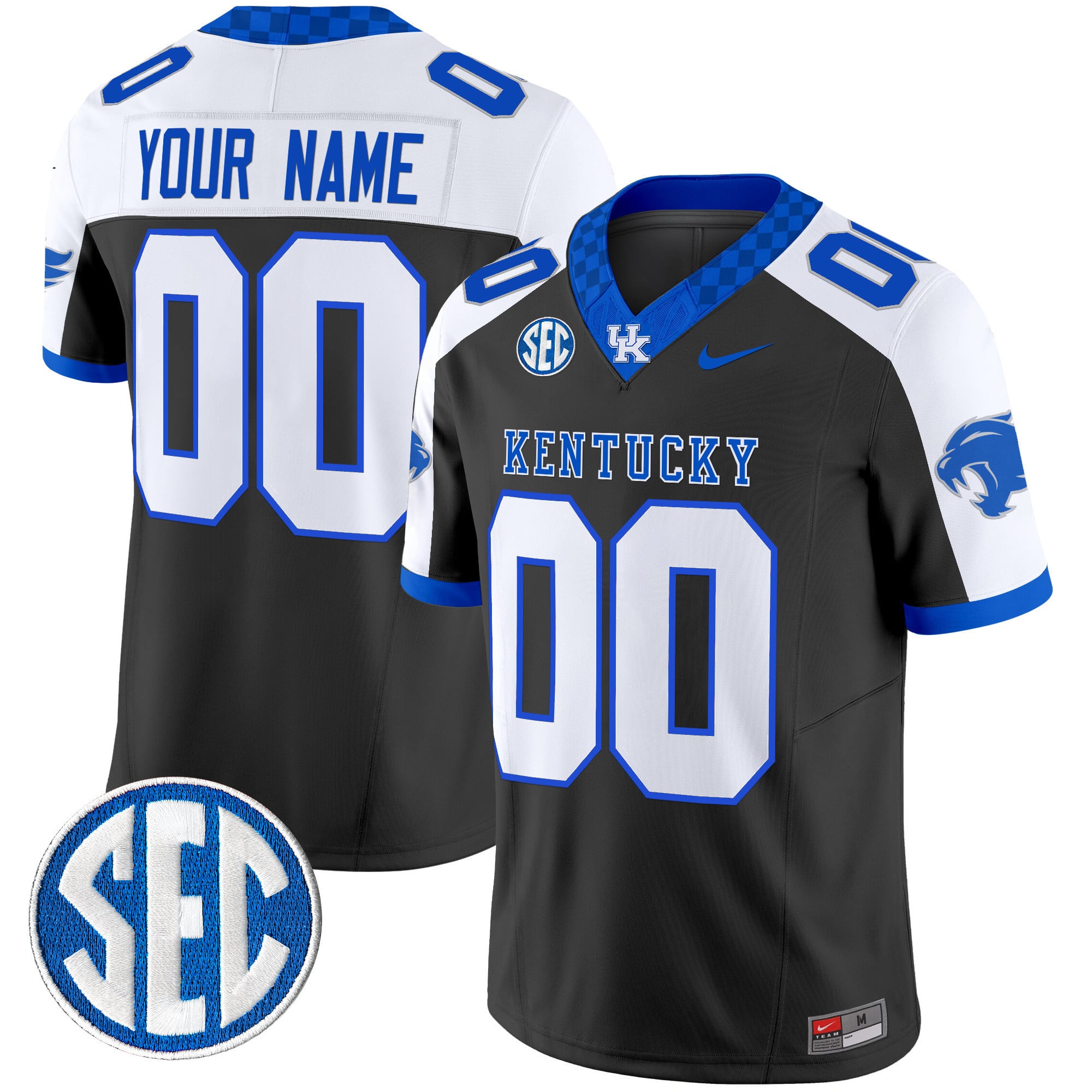 Alternative view of Kentucky Wildcats Custom Jersey - Nike Kentucky Wildcats Custom Blue