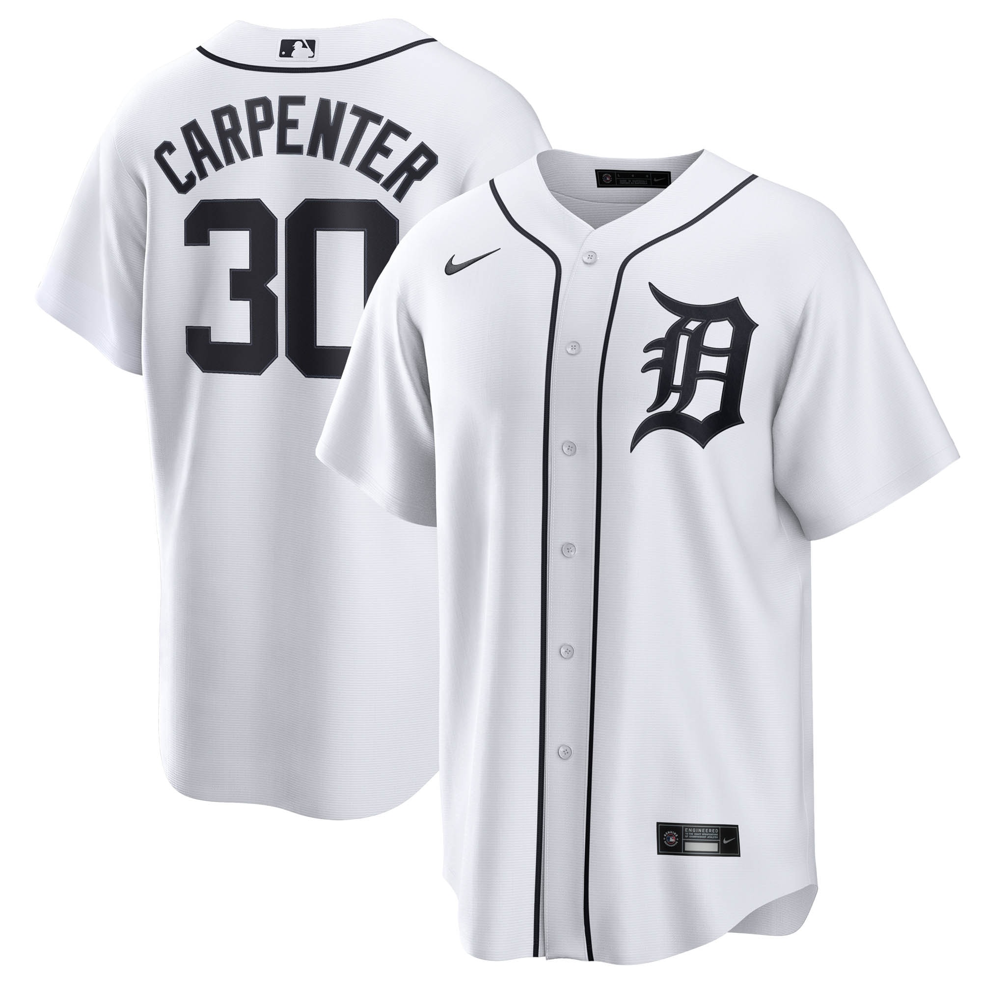Kerry Carpenter Detroit Tigers Home Jersey - White