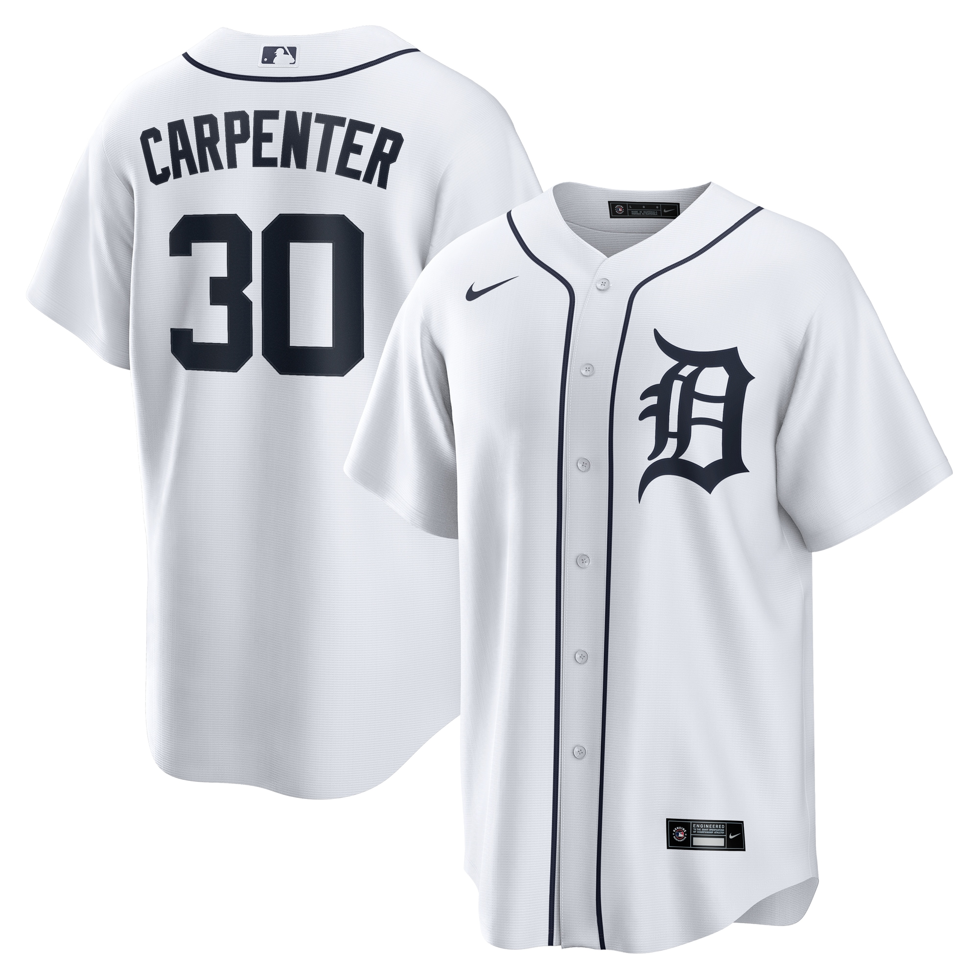 Kerry Carpenter Detroit Tigers Home Jersey - White