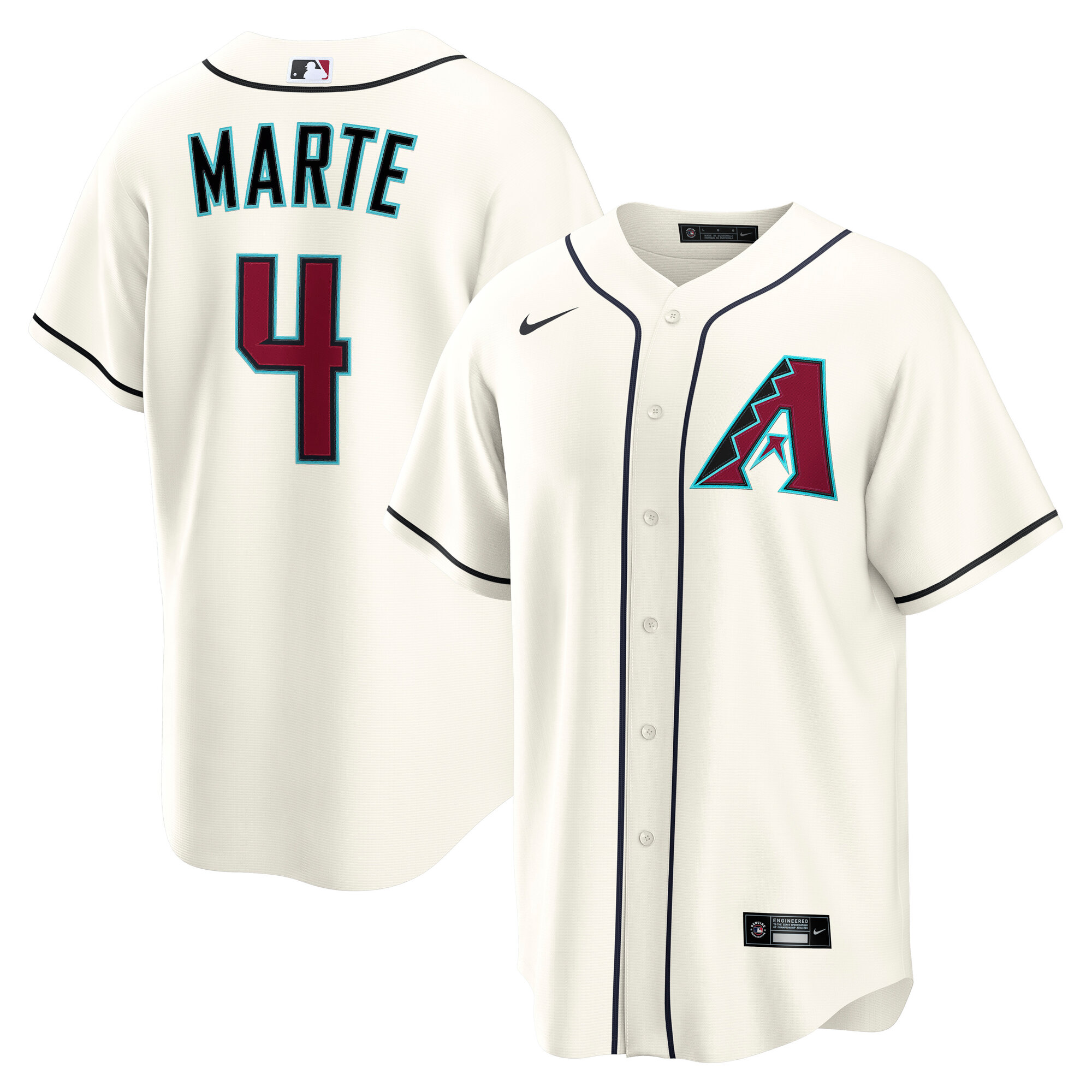 Ketel Marte Arizona Diamondbacks Home Jersey - Cream