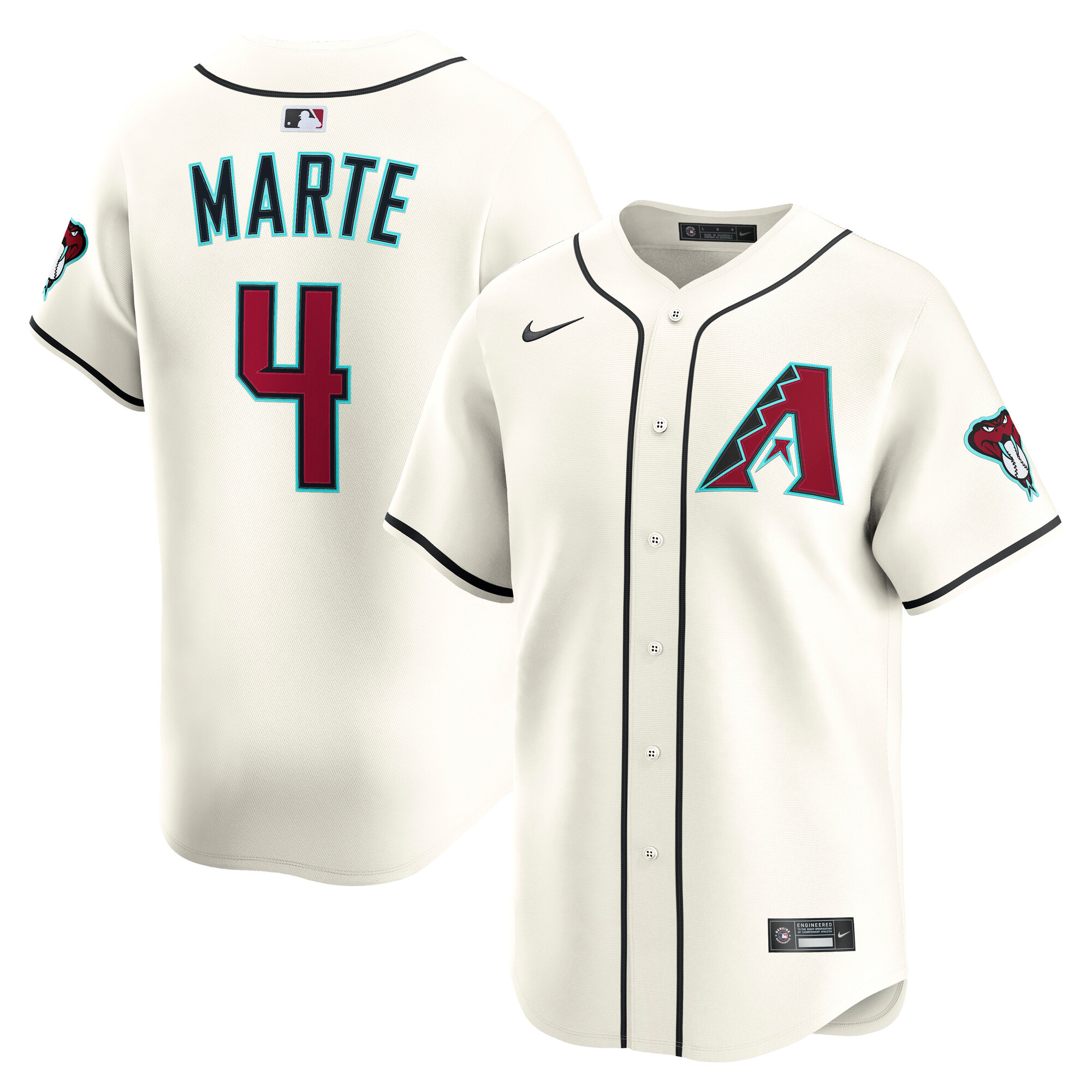 Ketel Marte Arizona Diamondbacks Home Limited Player Jersey - Cream