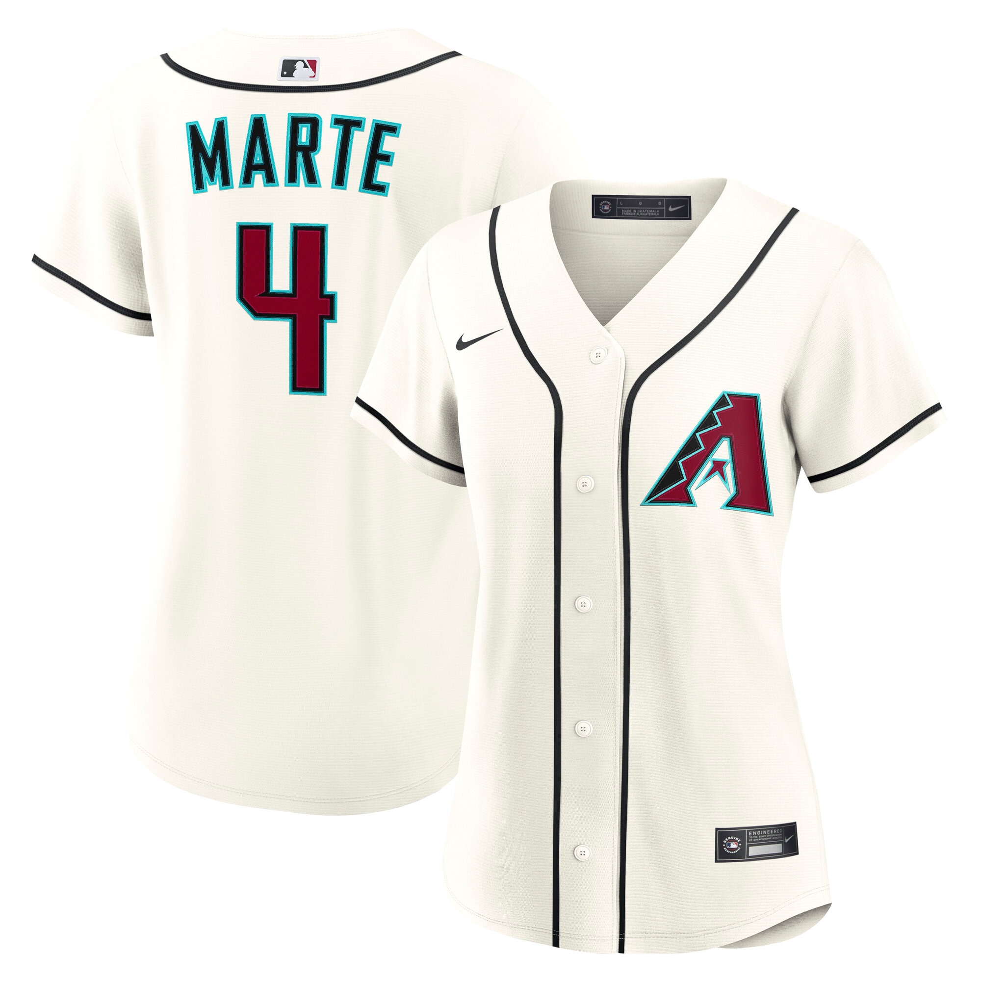 Ketel Marte Arizona Diamondbacks Women's Home Jersey - Cream