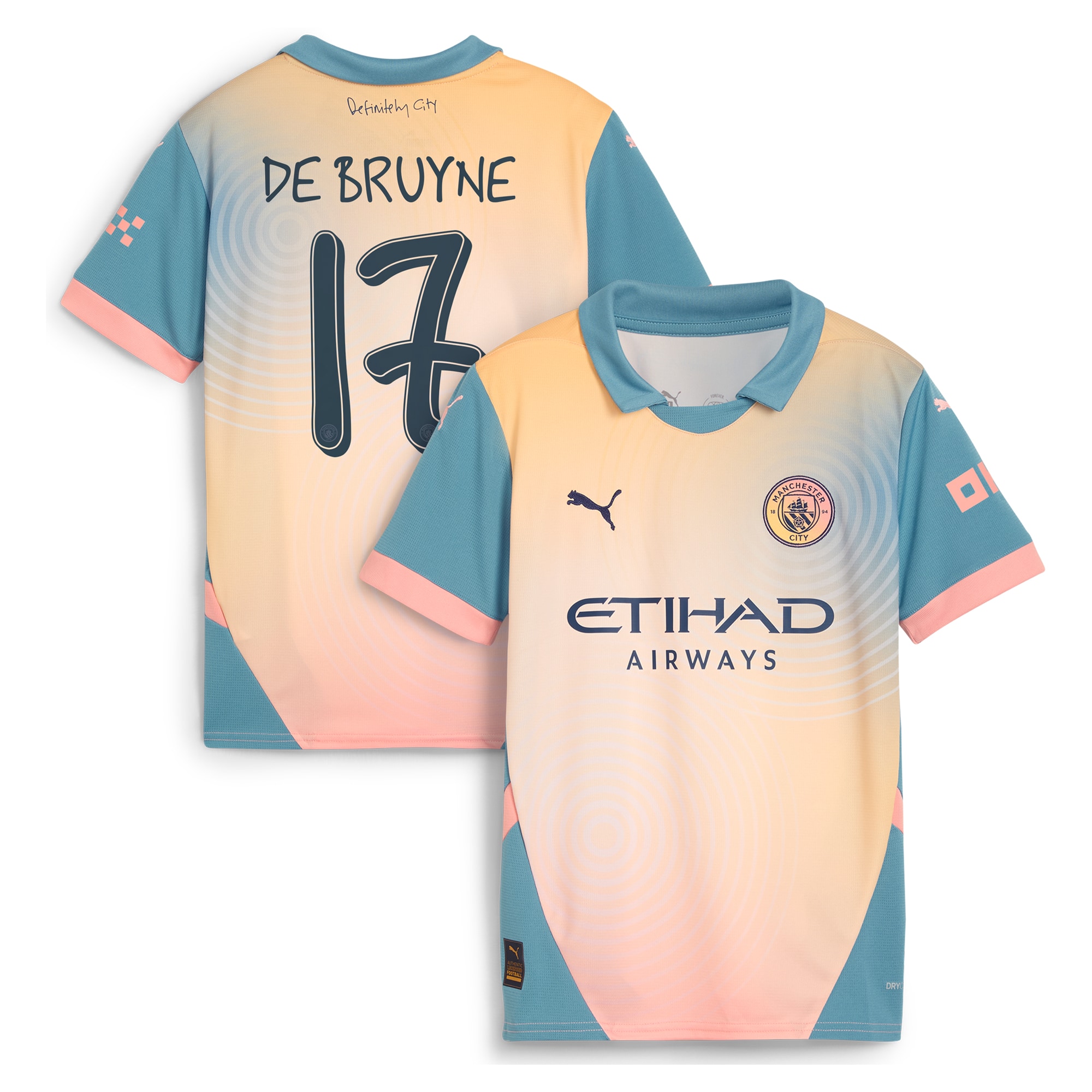 Kevin De Bruyne Manchester City Puma Youth 2024/25 Fourth Player Jersey
