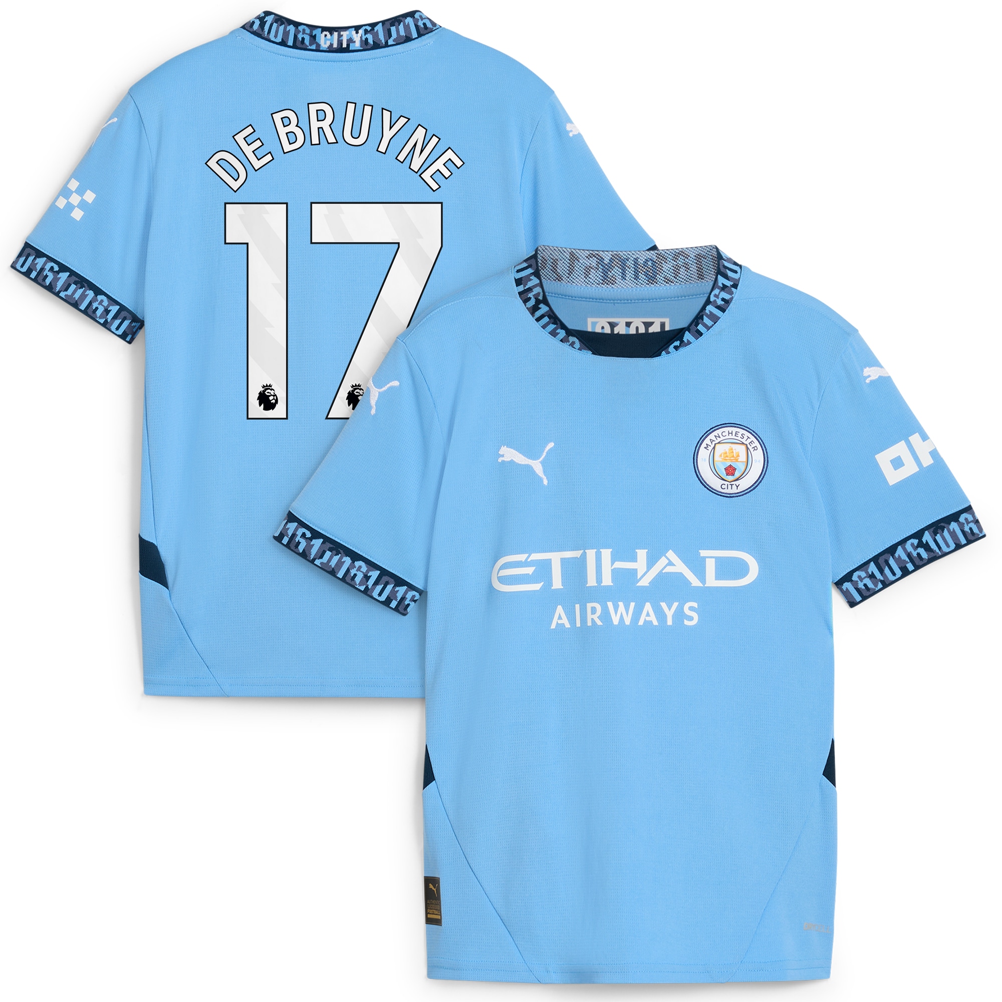 Kevin De Bruyne Manchester City Puma Youth 2024/25 Home Player Jersey