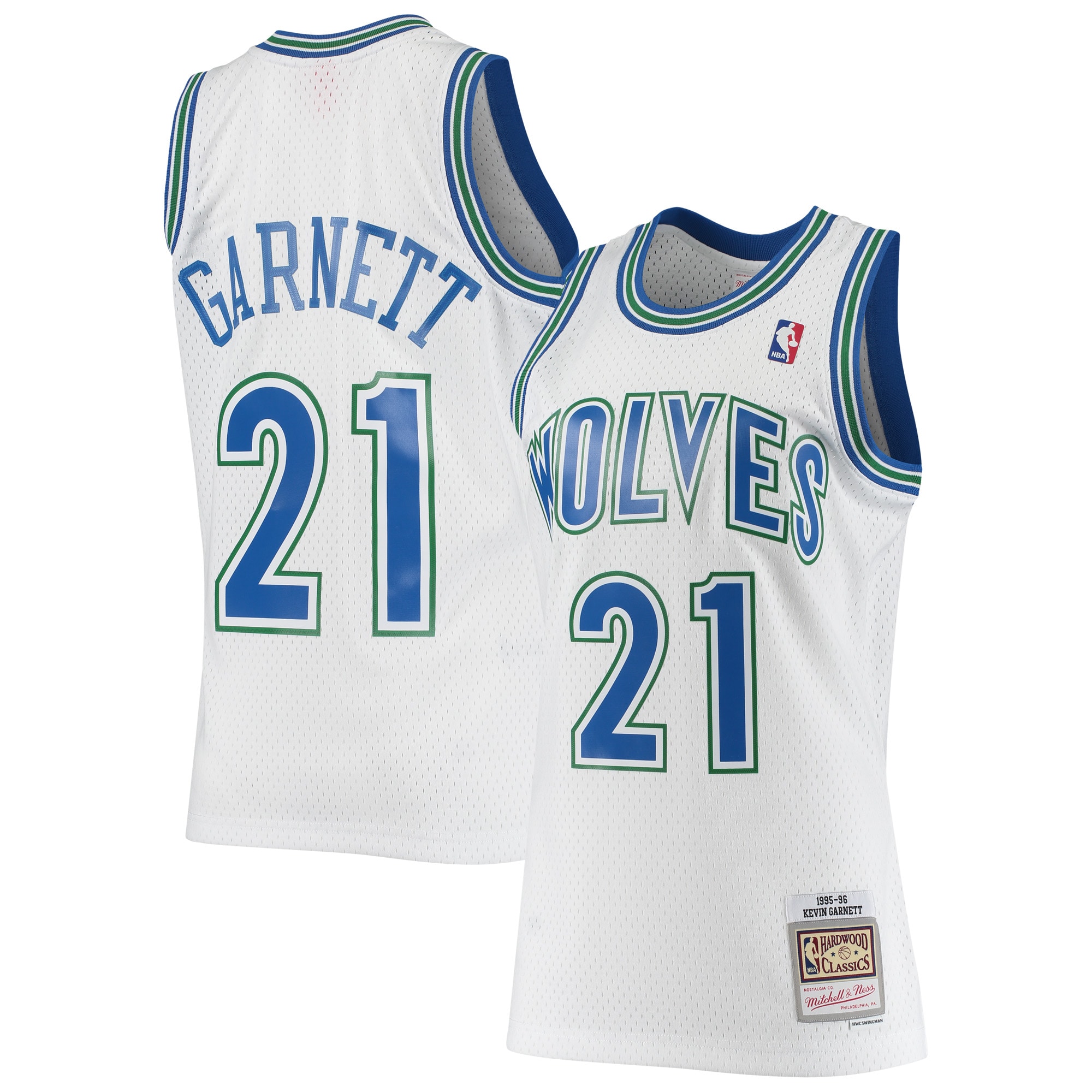 Kevin Garnett Minnesota Timberwolves 1995/96 Hardwood Classics Swingman Jersey