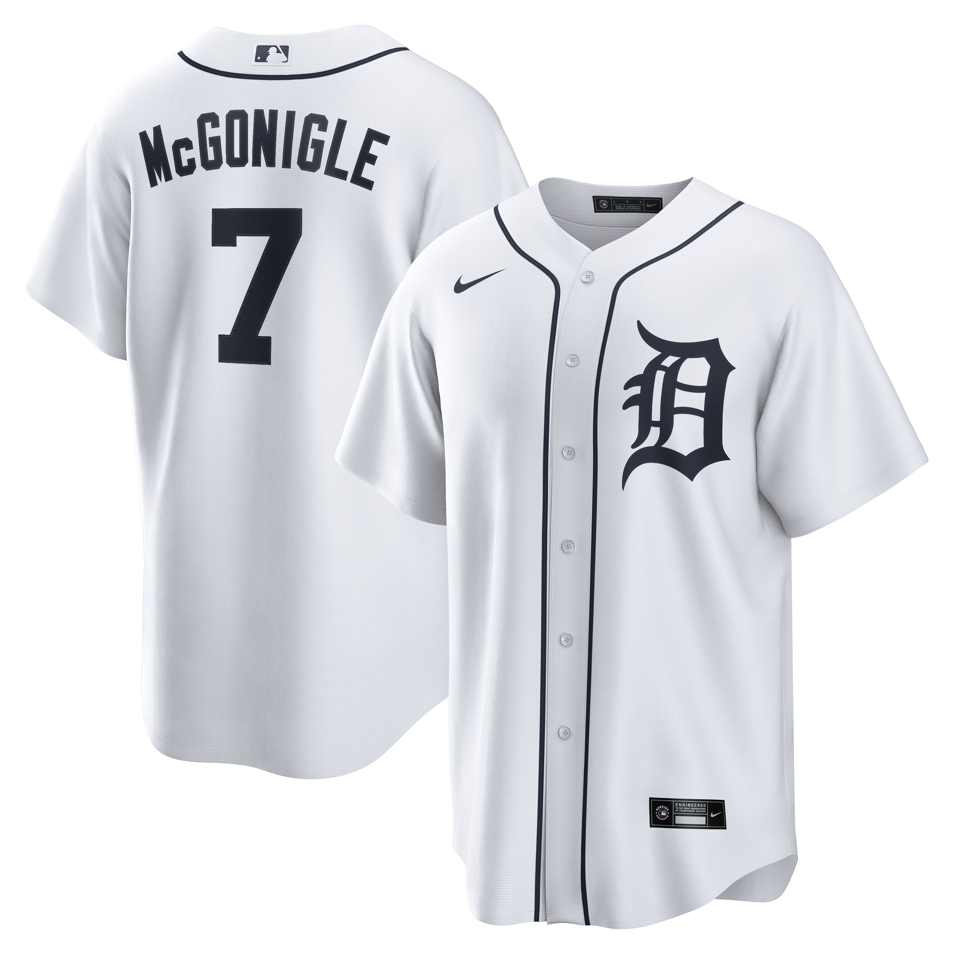 Kevin McGonigle Detroit Tigers Home Jersey - White