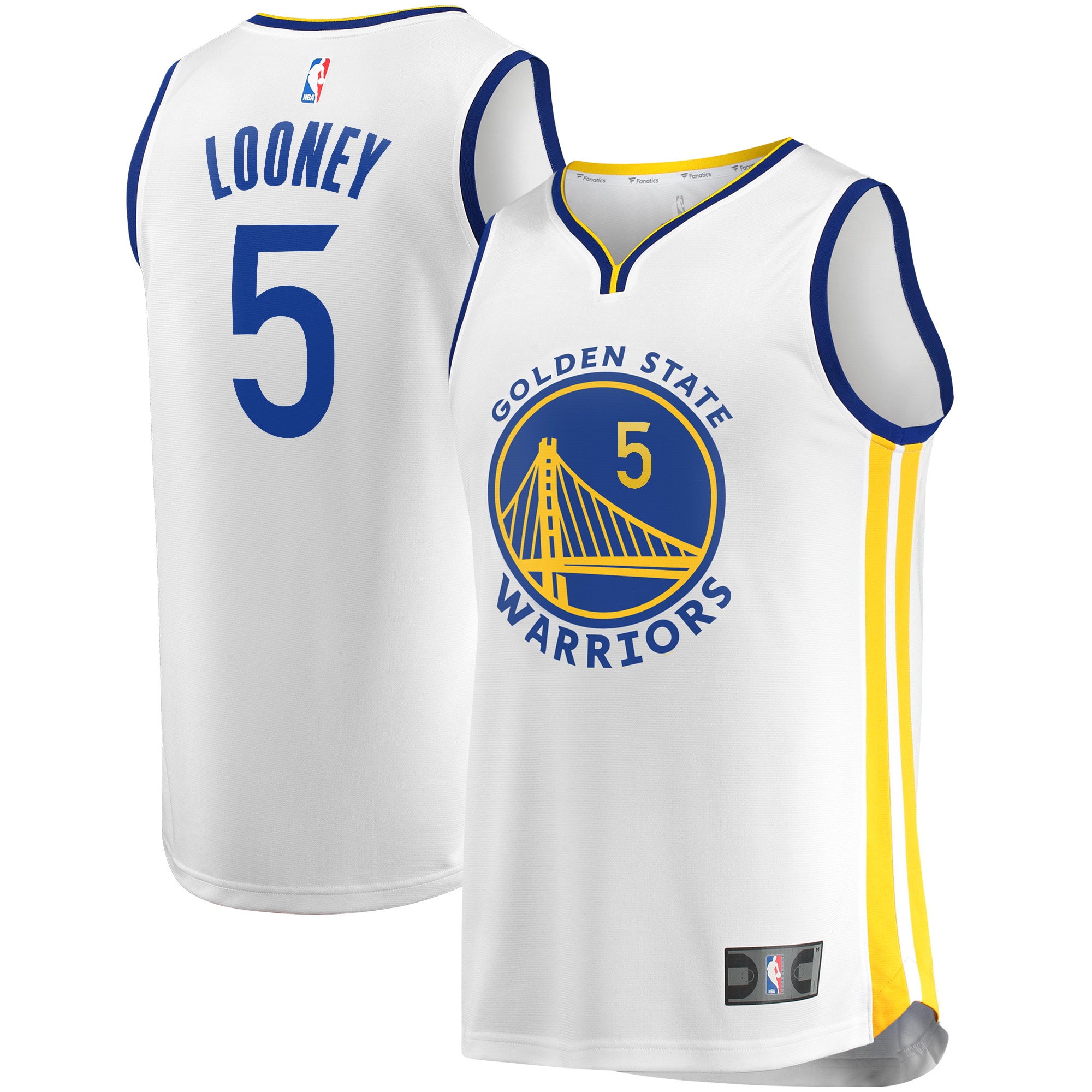 Kevon Looney Golden State Warriors Fanatics Fast Break Player Jersey - Association Edition - White