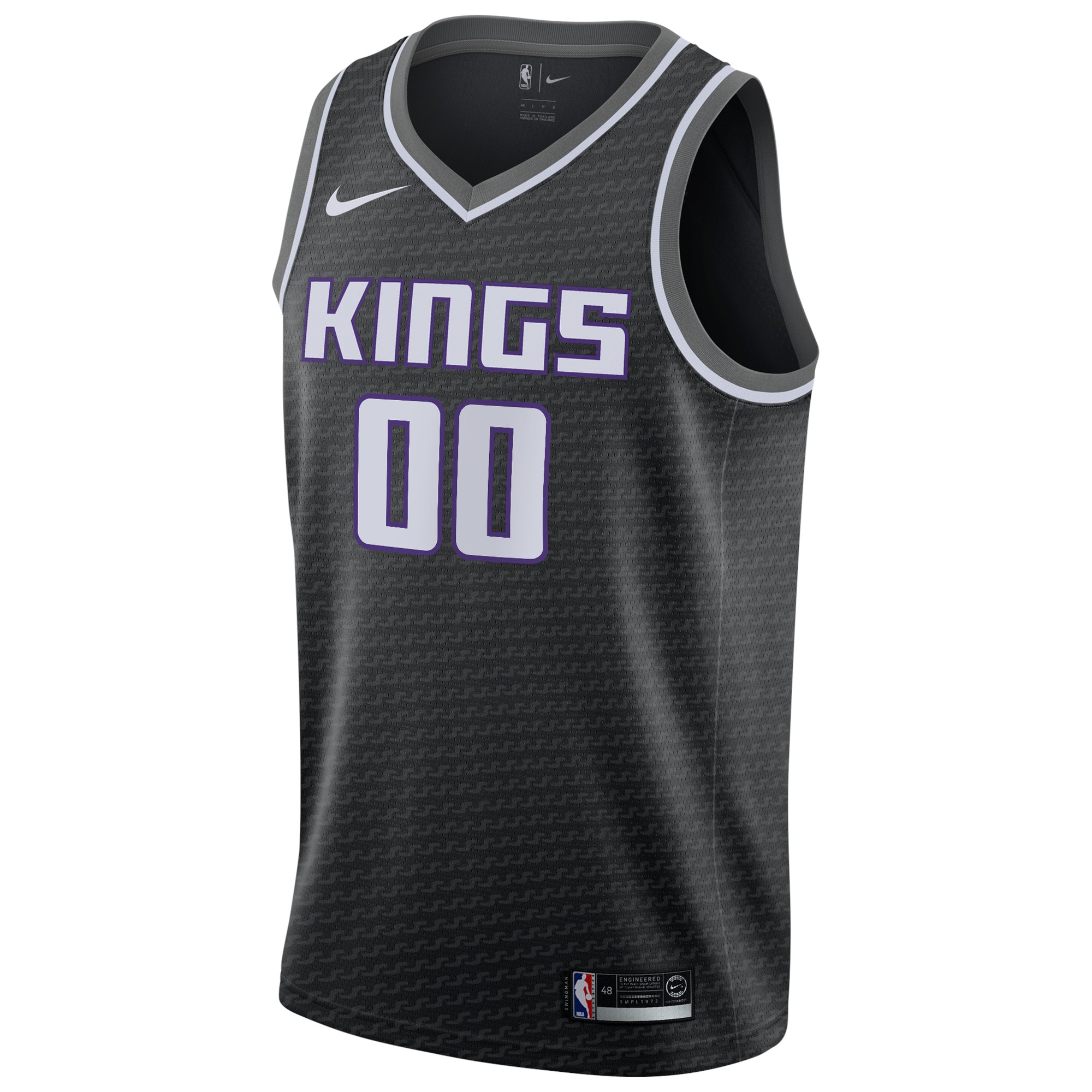 Alternative view of Kings Black Statement Jersey - Nike - Customizable!