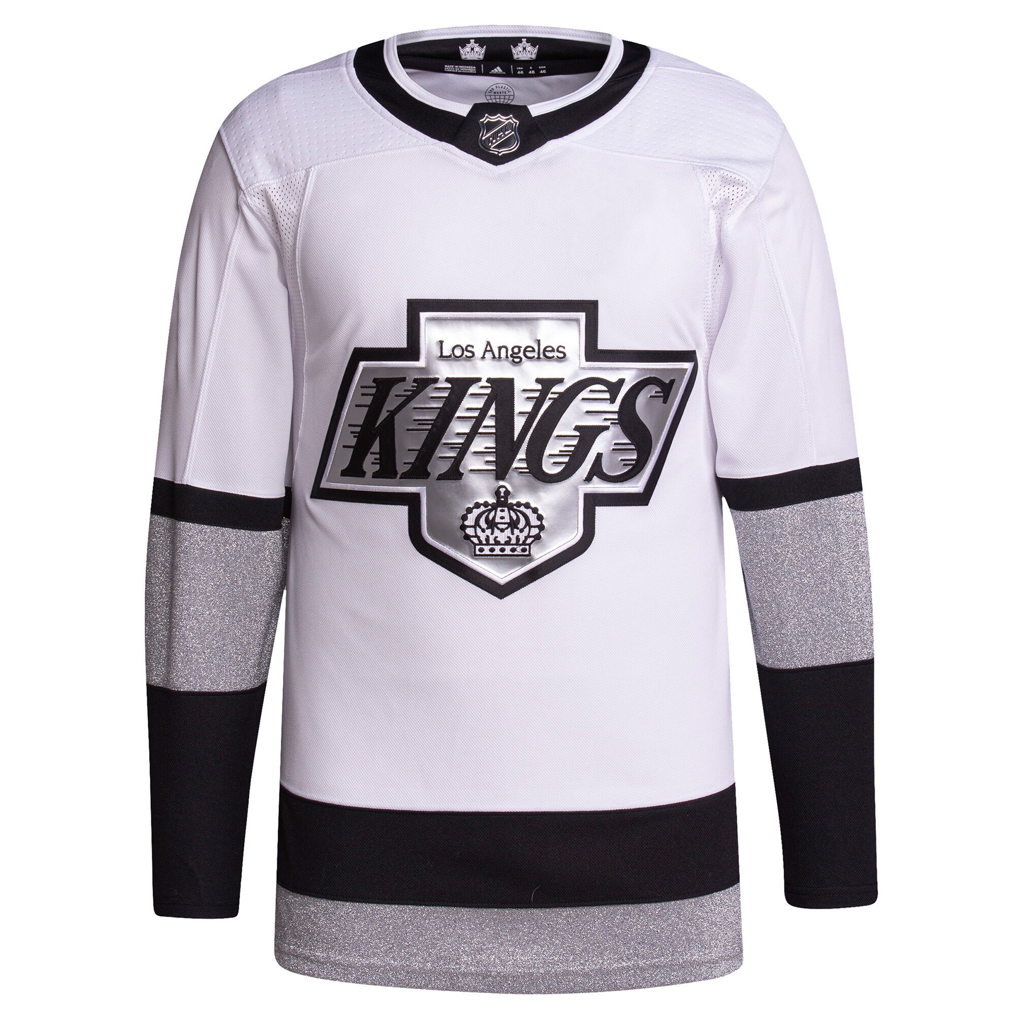 Alternative view of Kings White Away Jersey - Adidas - Customizable NHL Gear