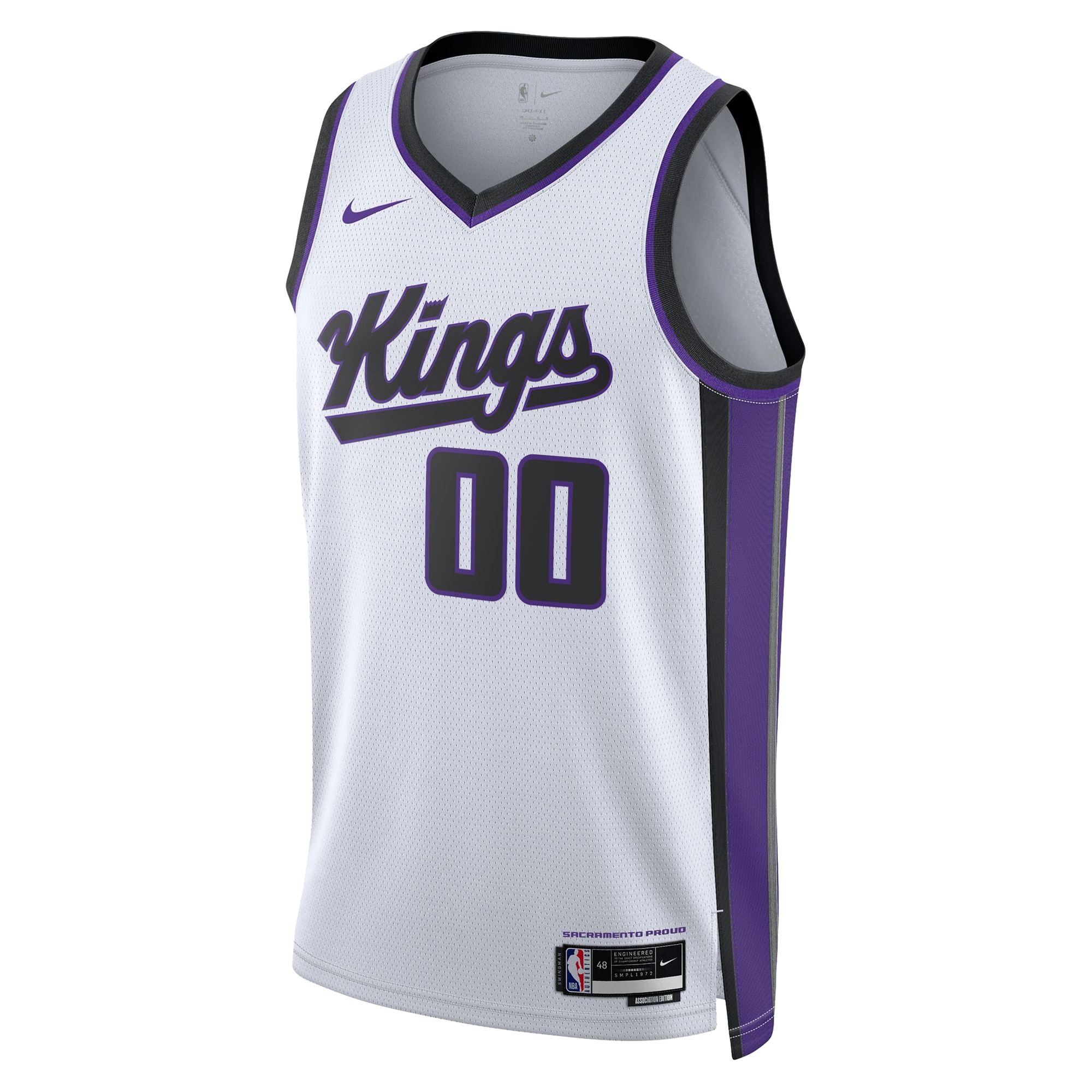 Alternative view of Kings White Custom Jersey Nike - Nike Kings White Jersey - Custom Name