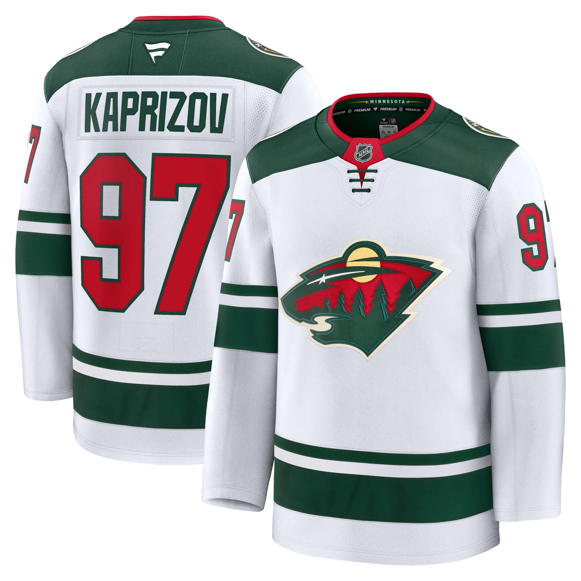 Kirill Kaprizov Minnesota Wild Fanatics Away Premium Jersey