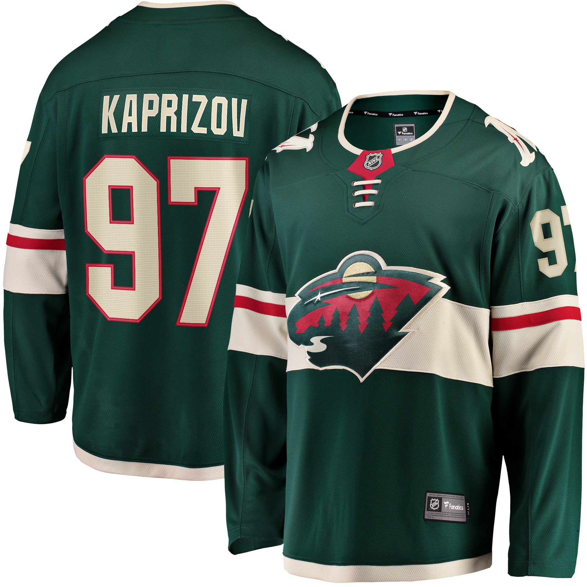 Kirill Kaprizov Minnesota Wild Fanatics Home Breakaway Jersey - Green