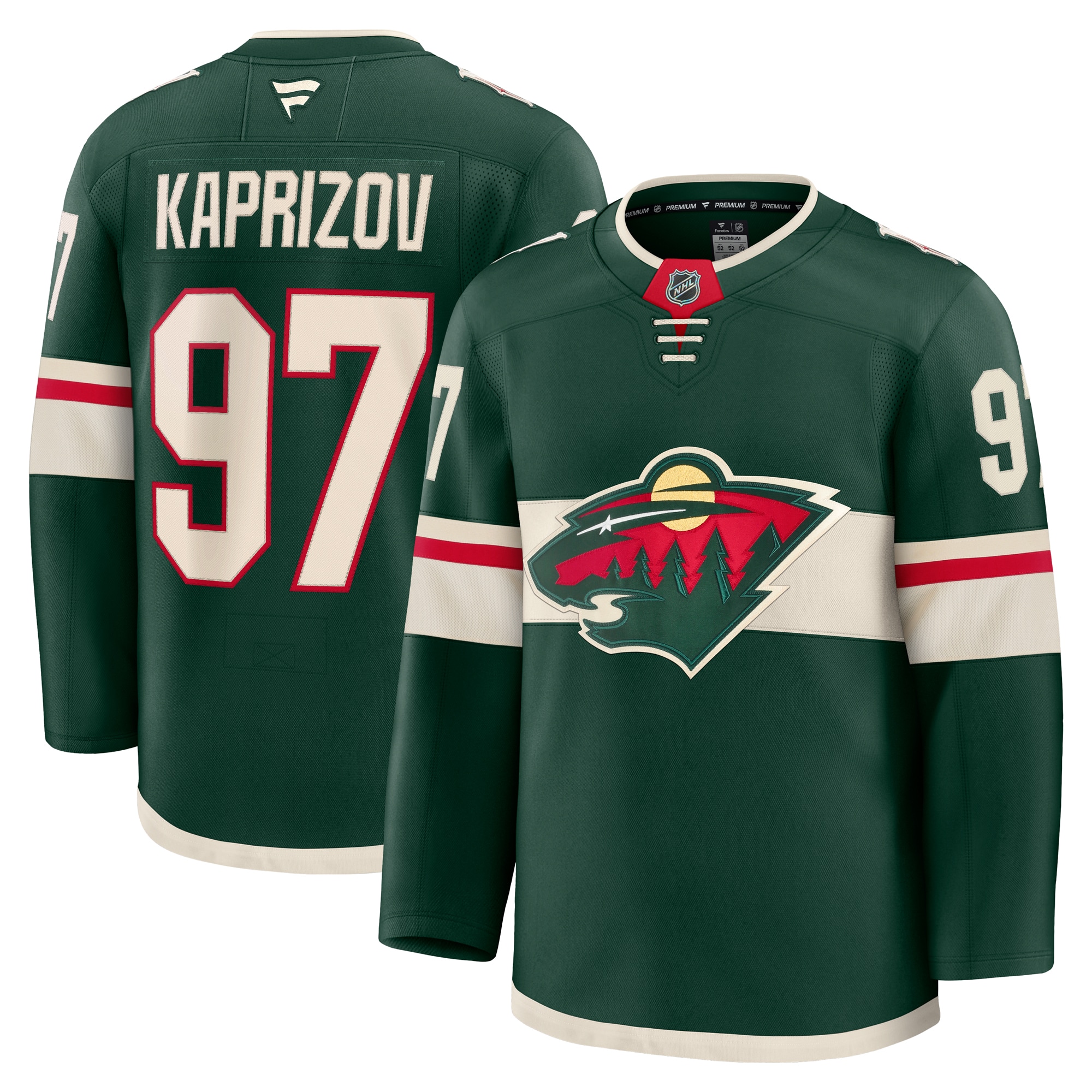 Kirill Kaprizov Minnesota Wild Fanatics Home Premium Jersey