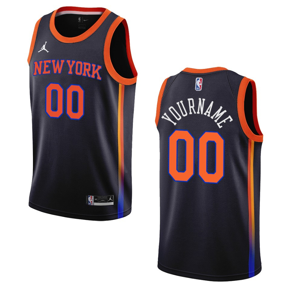 Knicks Black Alternate Jersey - Nike - Custom Edition