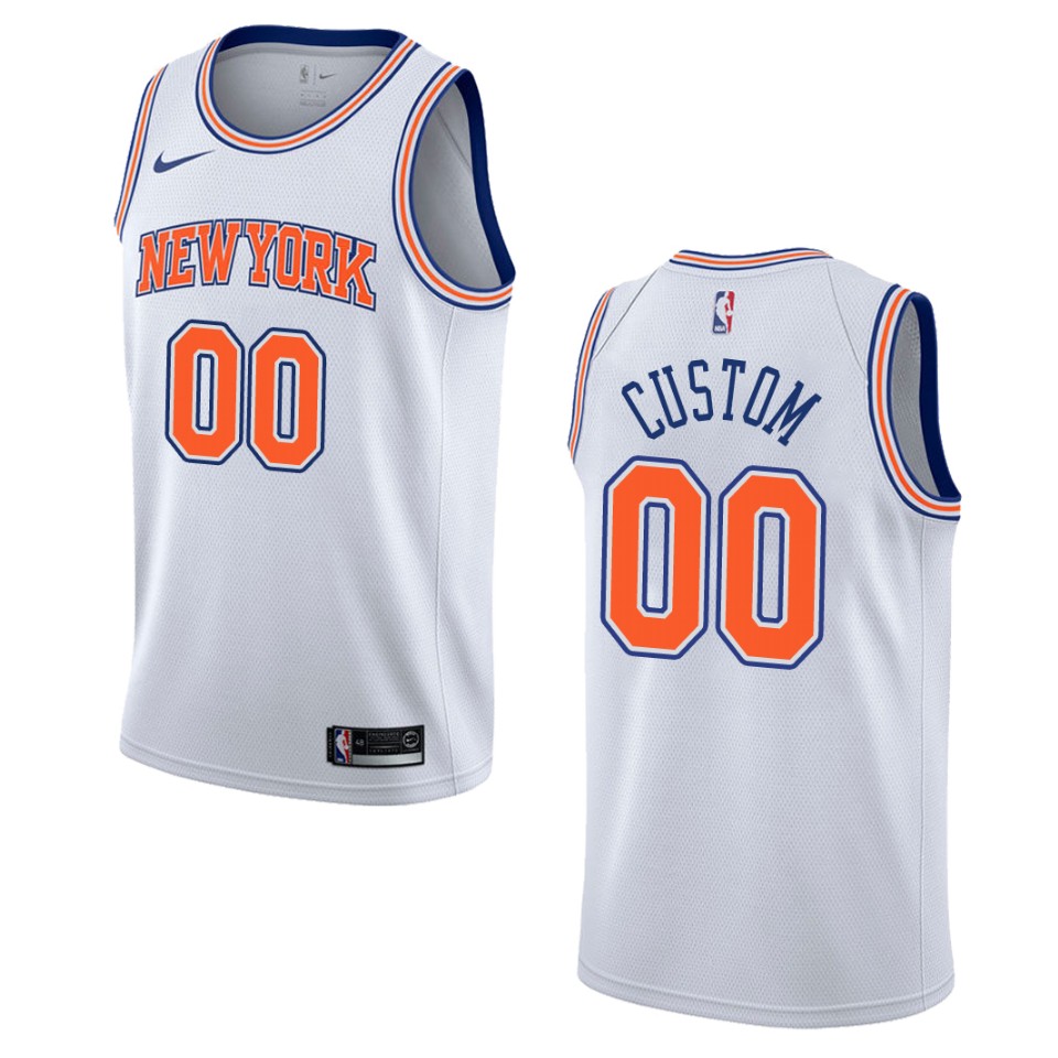 Knicks Custom White Jersey - Nike - Association Edition