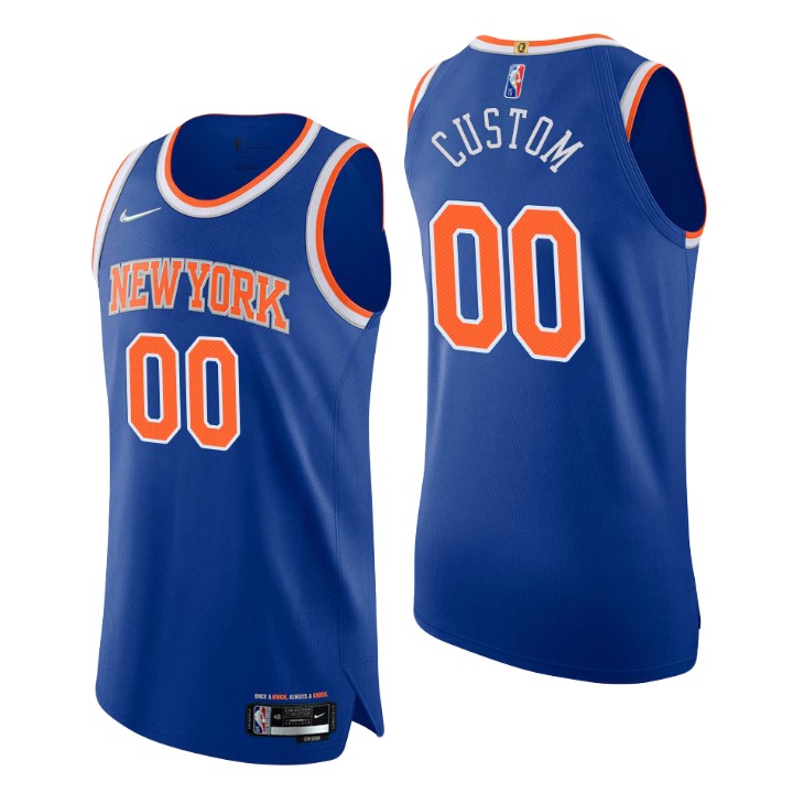 Knicks Royal Blue Jersey nike - Nike Knicks Royal Blue Jersey - Custom