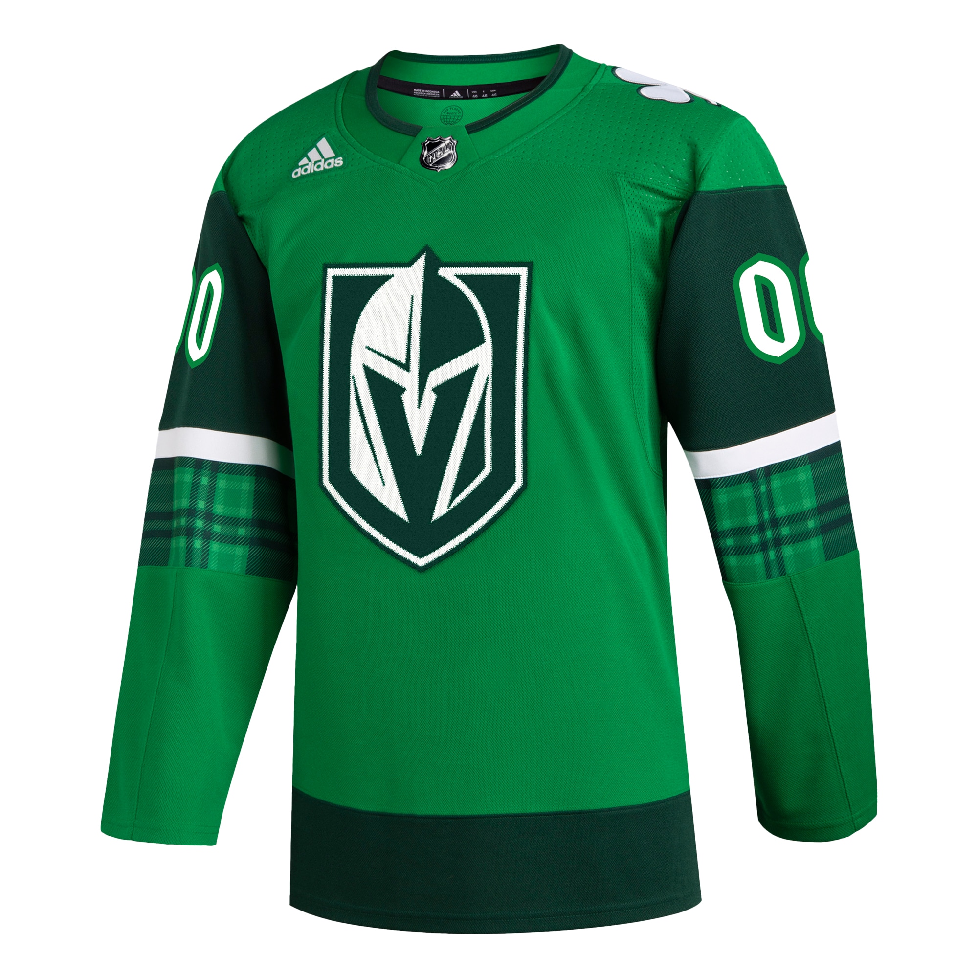 Alternative view of Knights St. Patrick’s Green Jersey - Adidas - Custom NHL