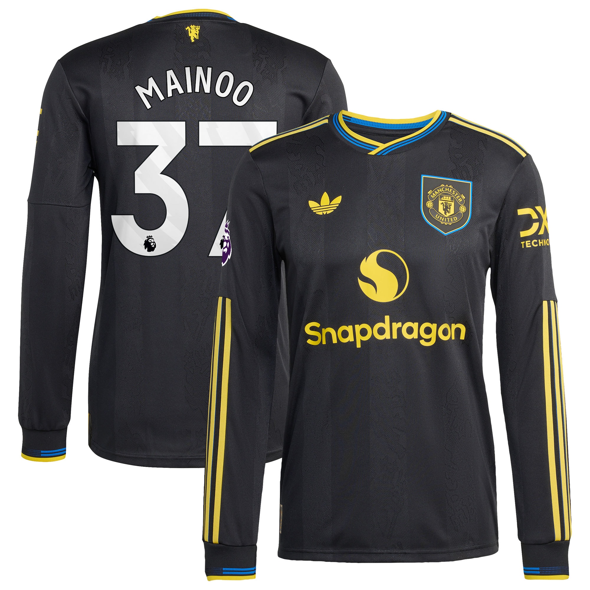Kobbie Mainoo Manchester United 2025/26 Third Long Sleeve Player Jersey