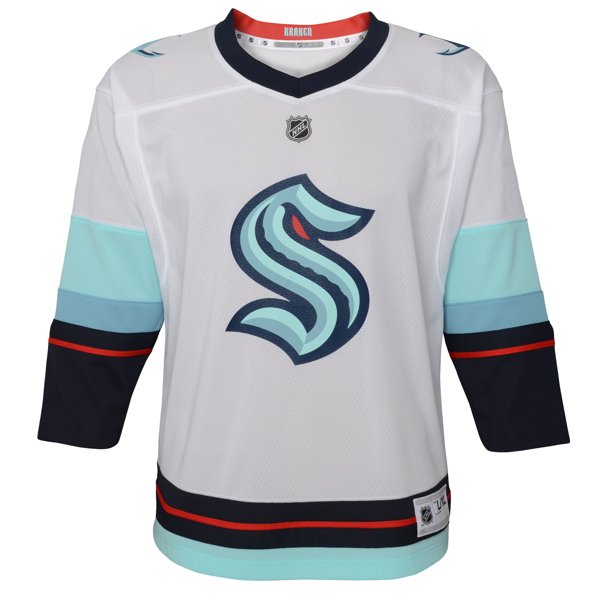 Alternative view of Kraken White Authentic Jersey - Customize Your NHL Gear