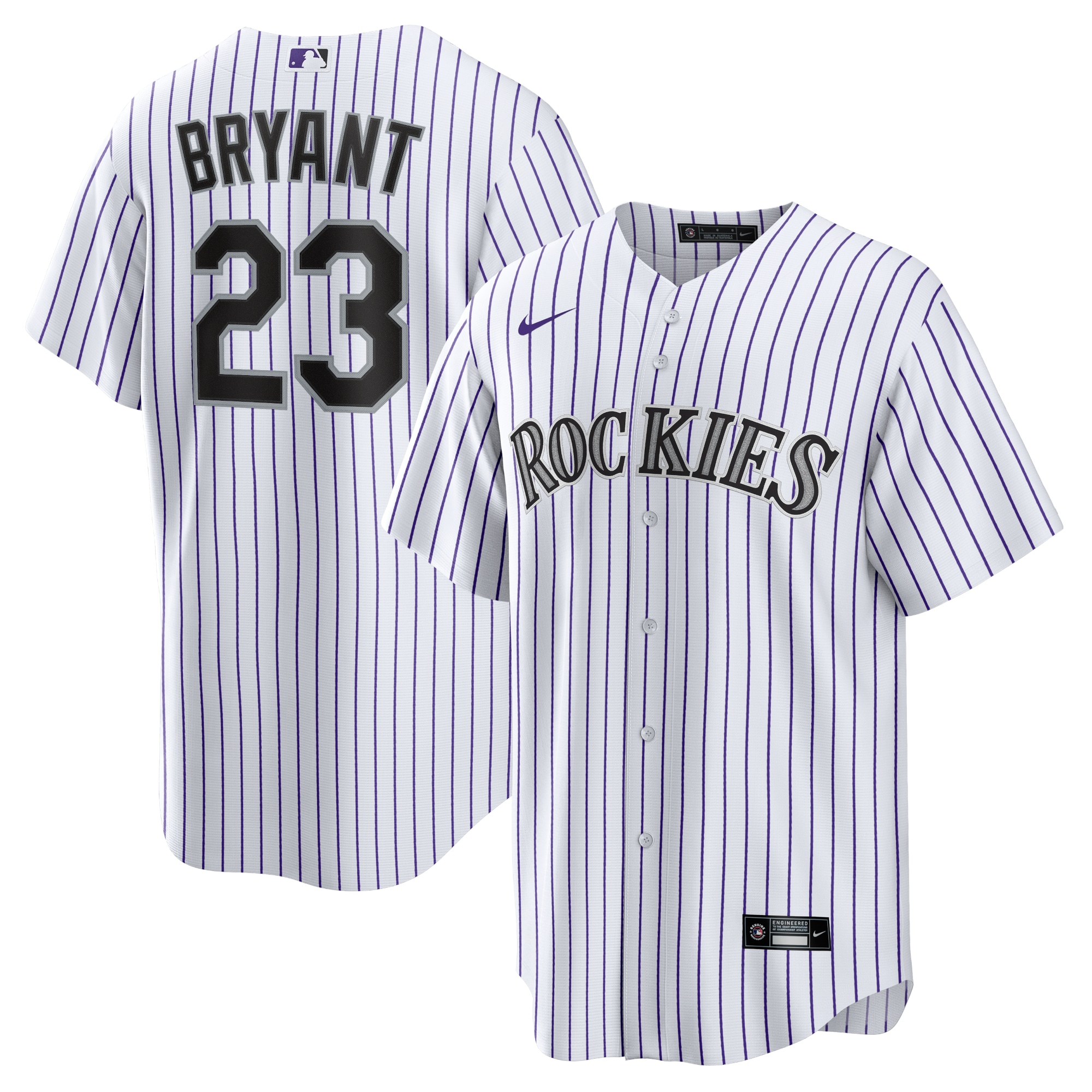 Kris Bryant Colorado Rockies Player Jersey - White/Purple