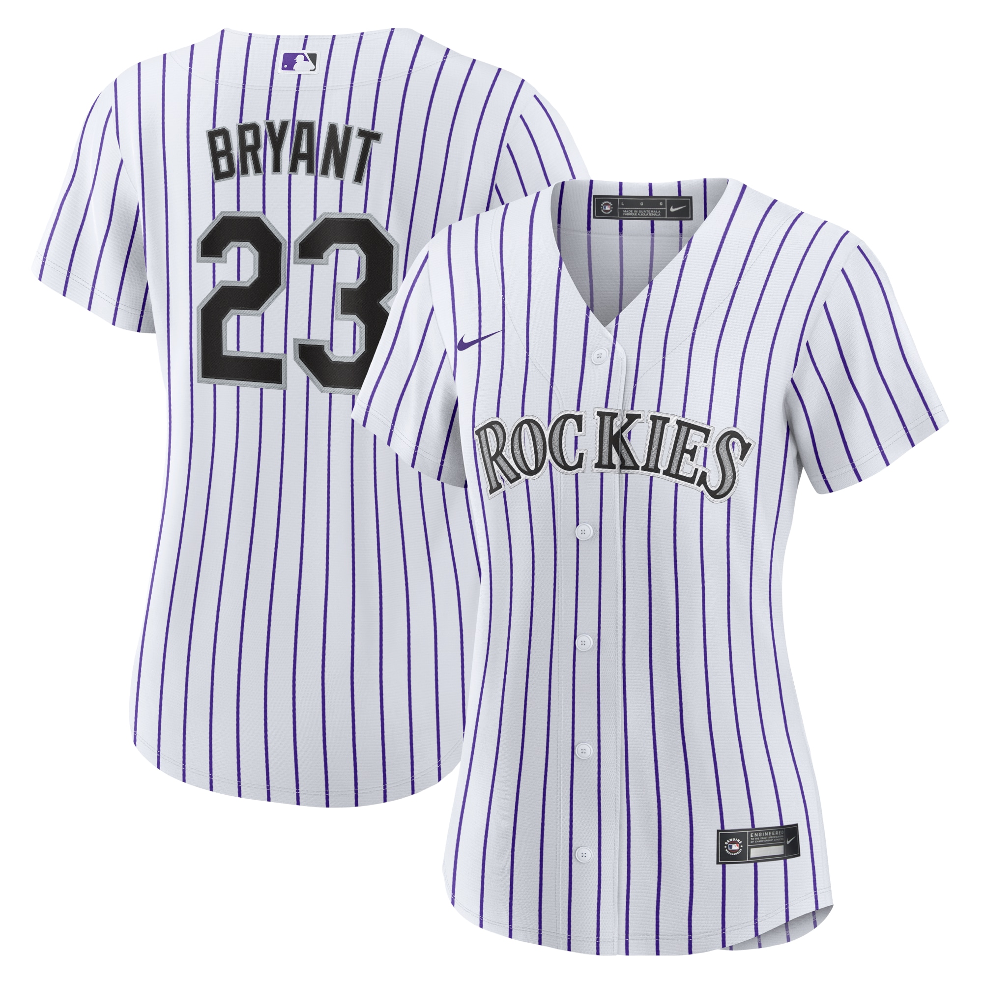 Kris Bryant Colorado Rockies Women's Player Jersey - White/Purple