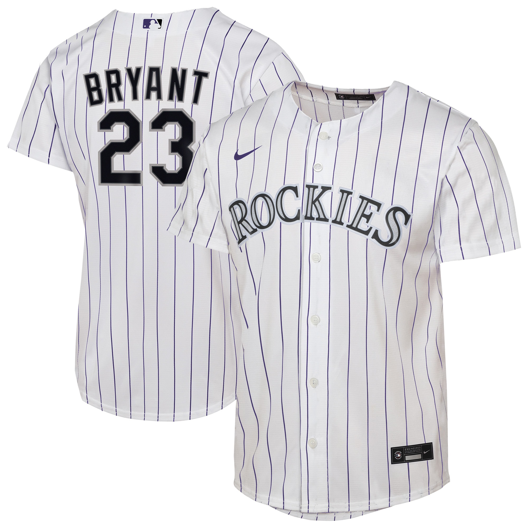 Kris Bryant Colorado Rockies Youth Home Player Jersey - White