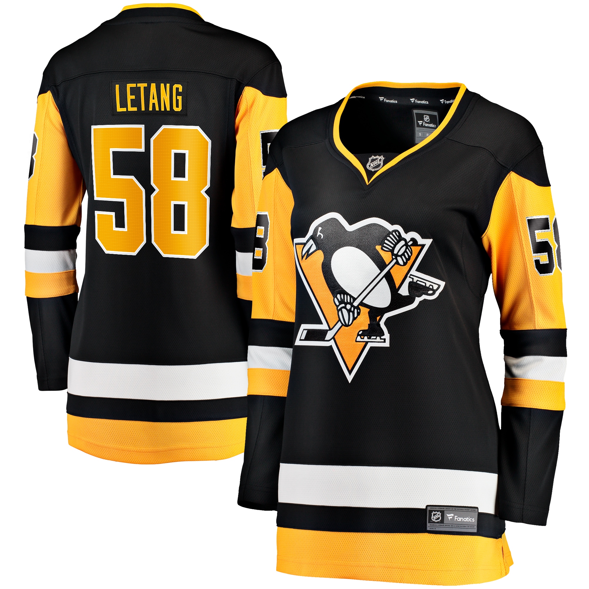 Kris Letang Pittsburgh Penguins Fanatics Women's Home Breakaway Player Jersey - Black