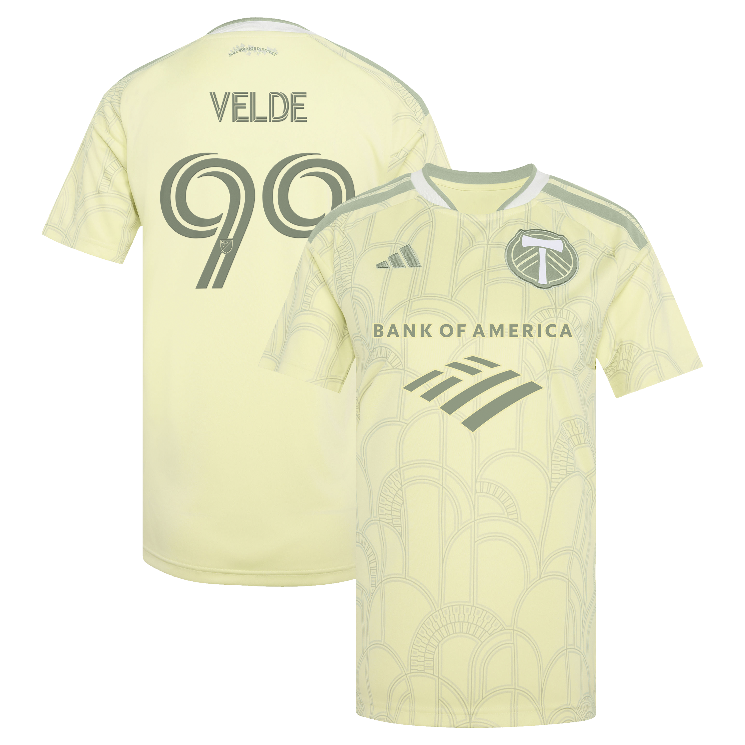 Kristoffer Velde Portland Timbers Women's 2026 Civic Stadium Kit Jersey - Yellow