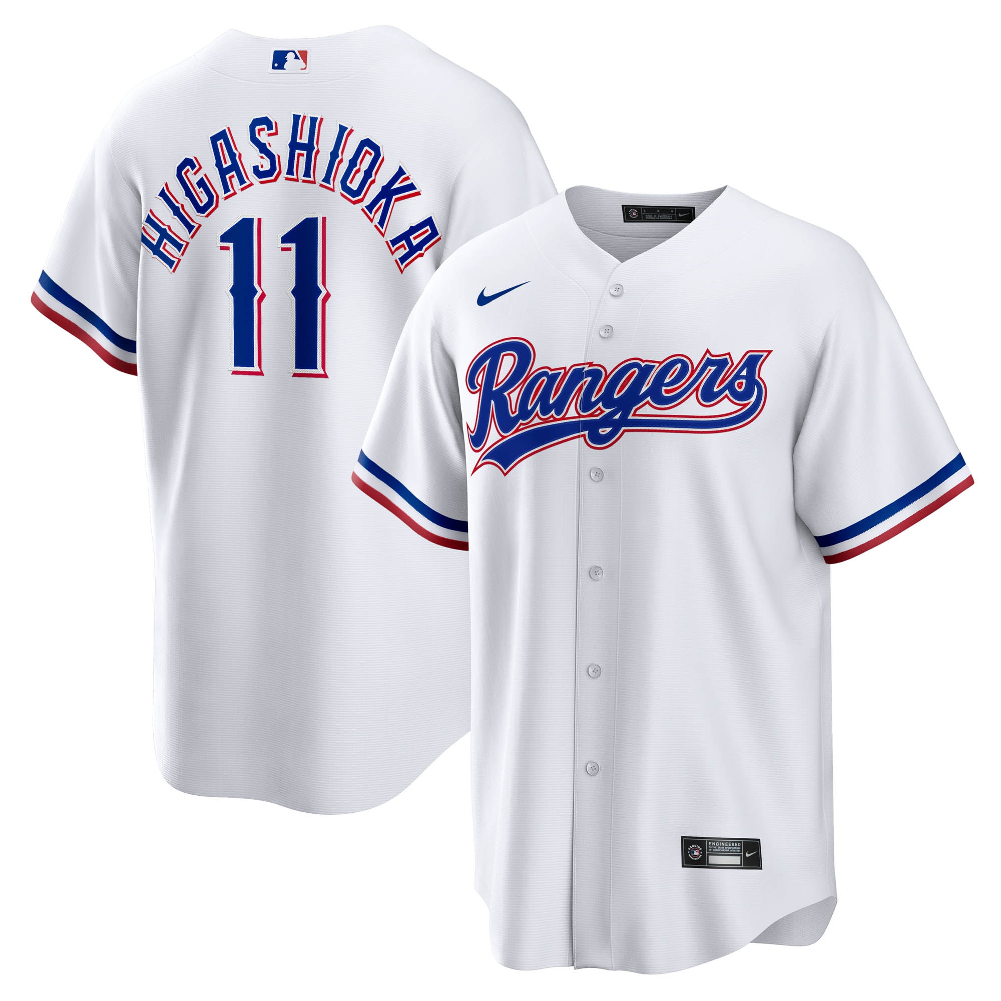 Kyle Higashioka Texas Rangers Home Jersey - White
