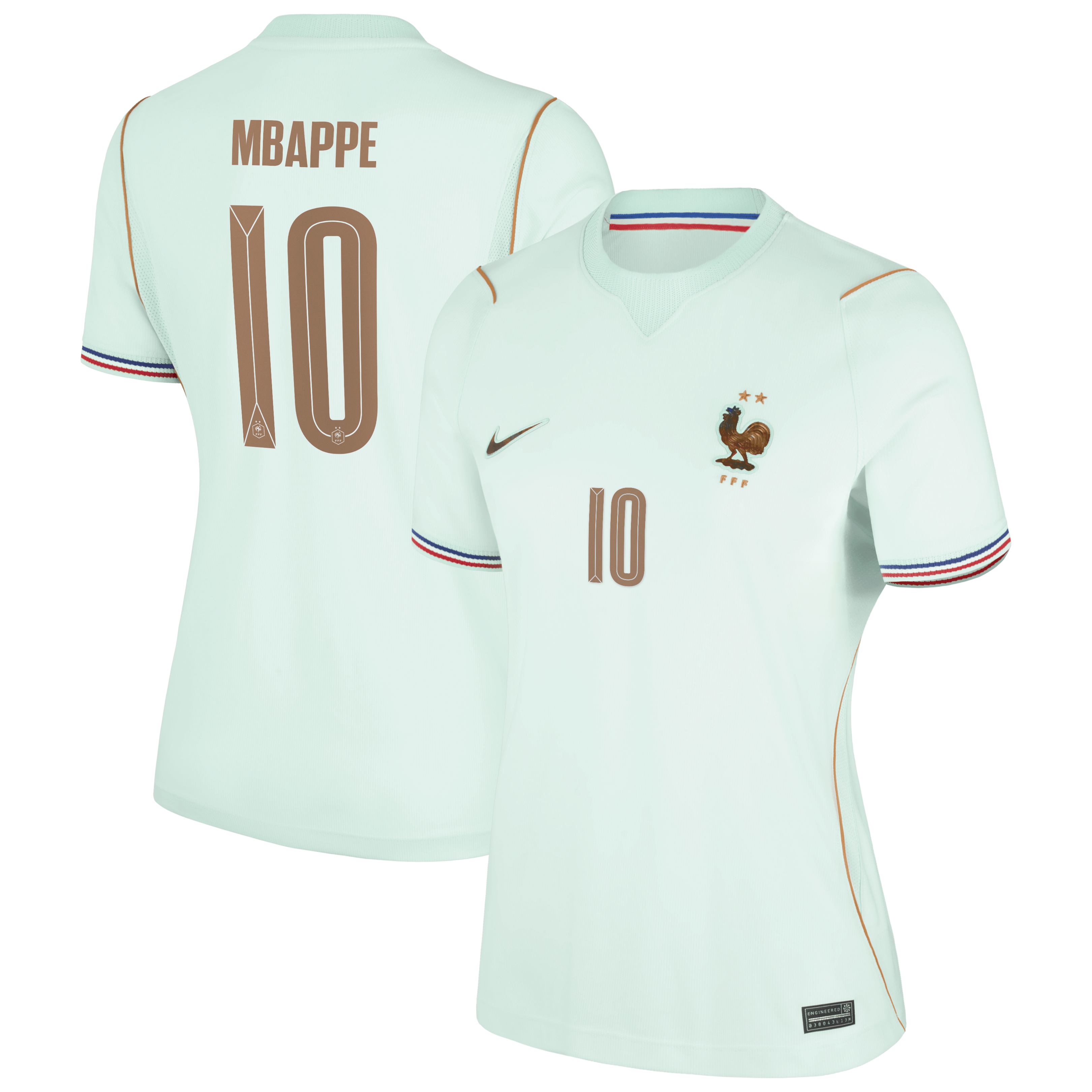 Kylian Mbappé France National Team Women's 2026 Away Stadium Jersey