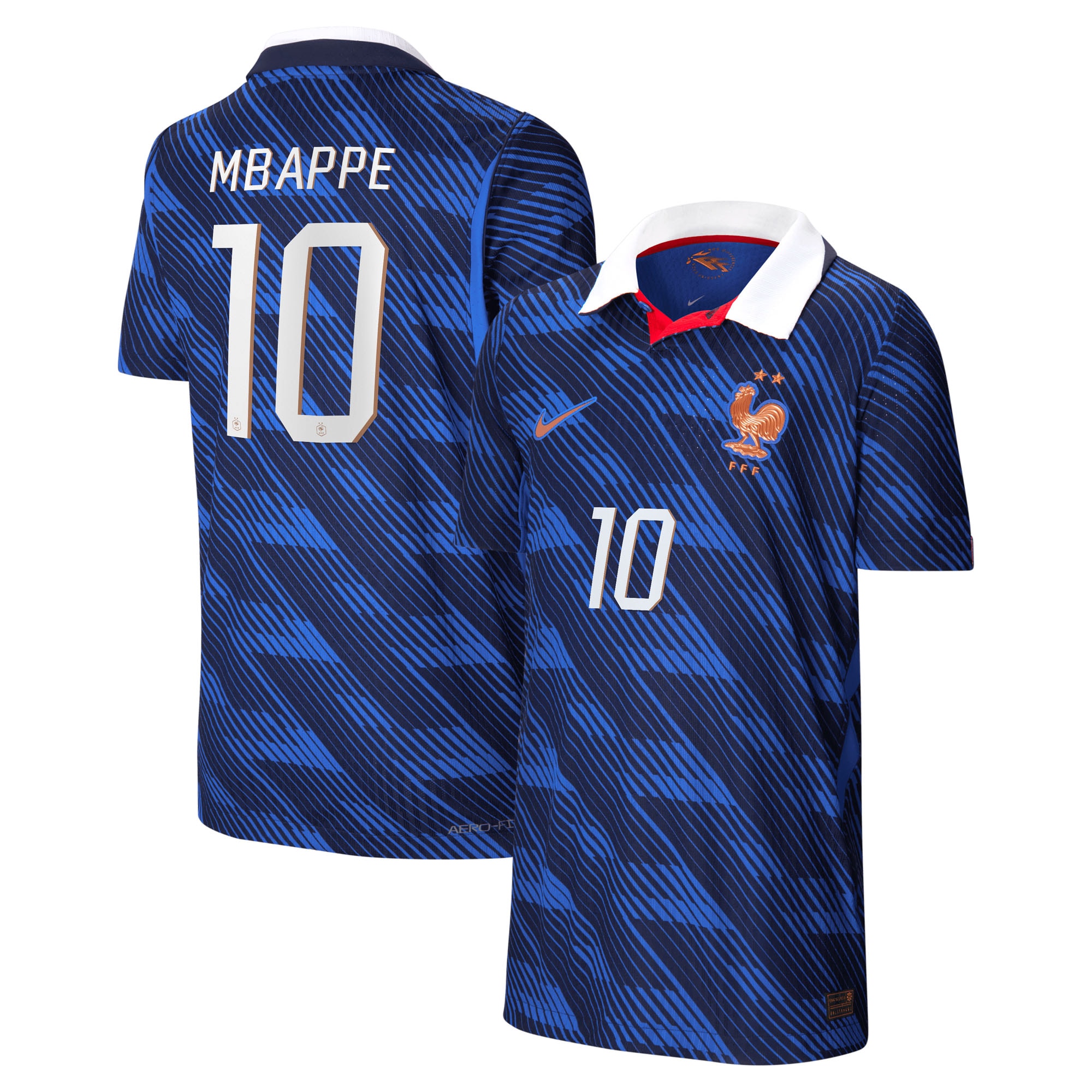 Kylian Mbappé France National Team Youth 2026 Home Match Jersey - Blue