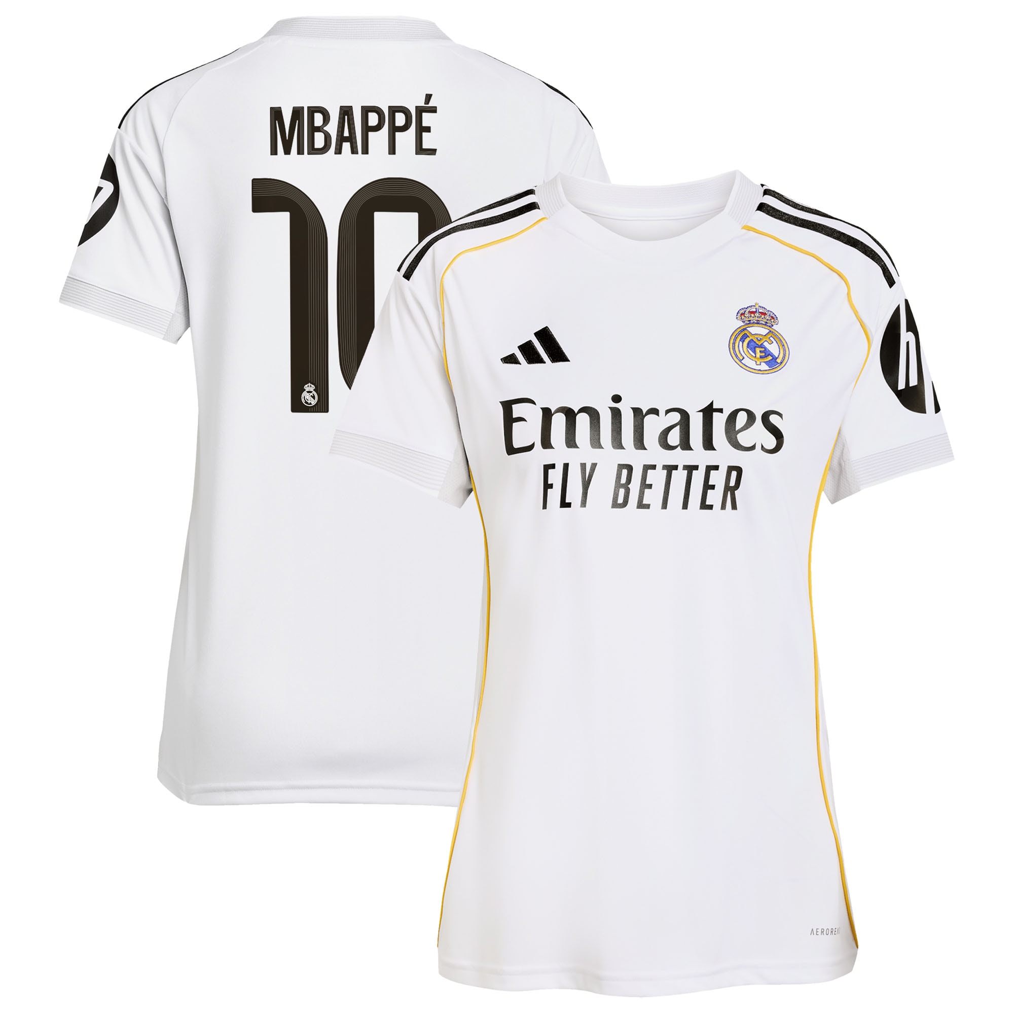 Kylian Mbappé Real Madrid Women's 2025/26 Home Player Jersey