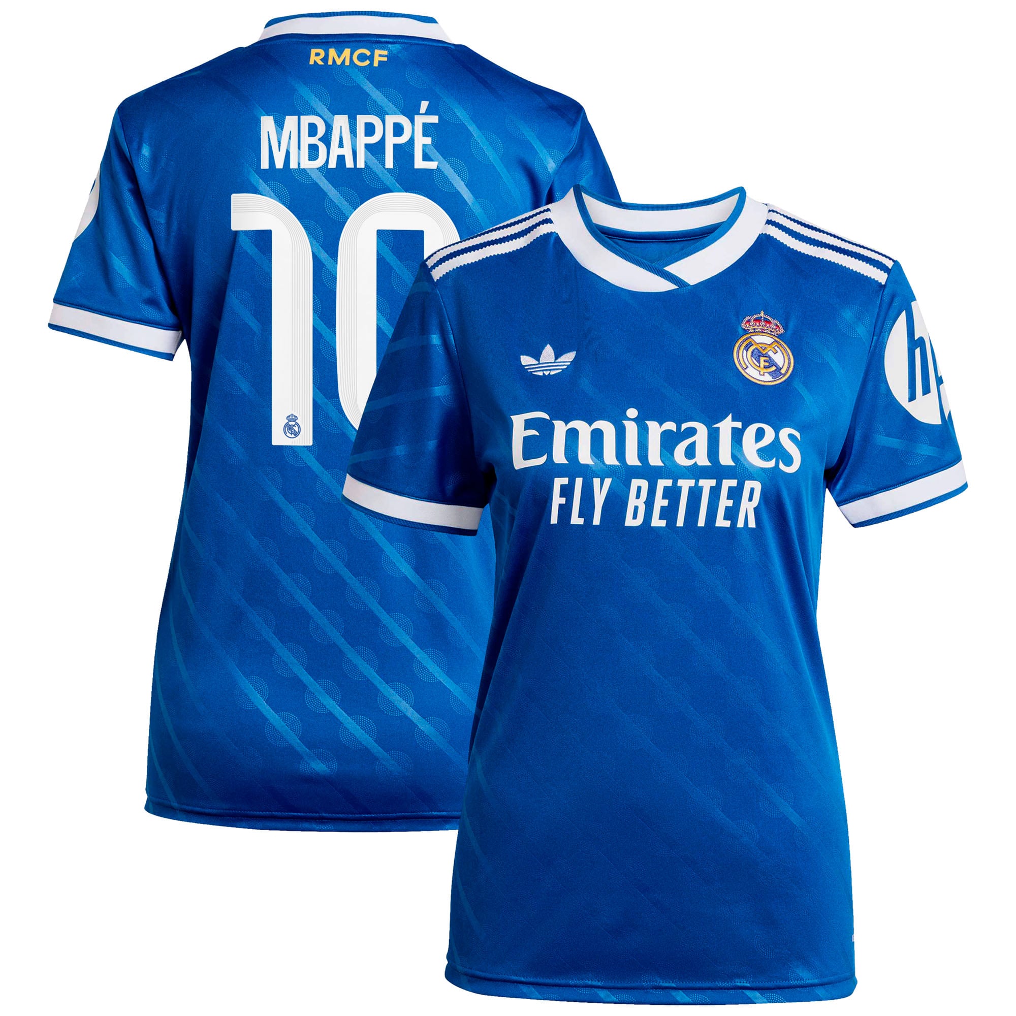 Kylian Mbappé Real Madrid Women's 2025/26 Third Player Jersey - Blue