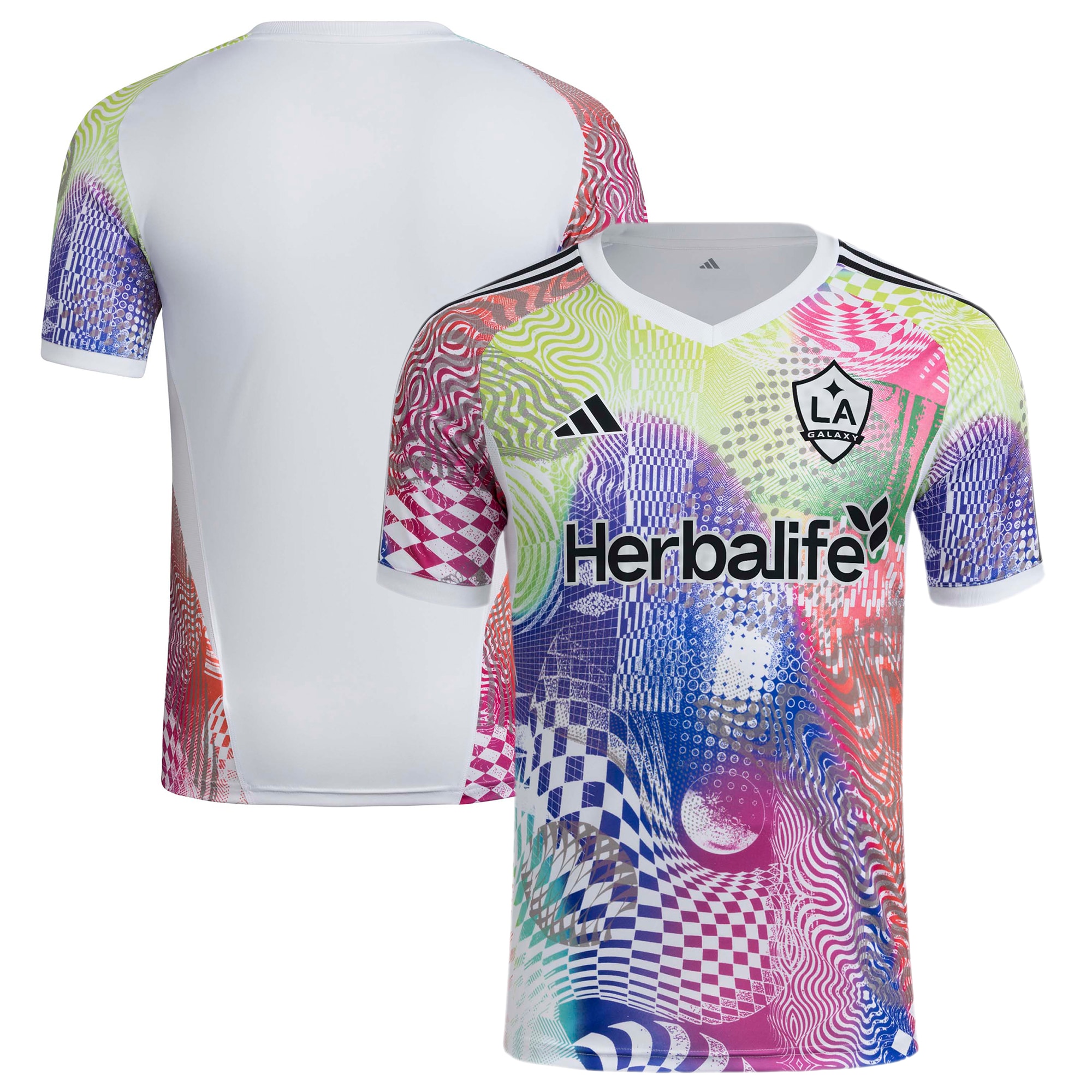 LA Galaxy 2025 Pride Pre-Match Top - White