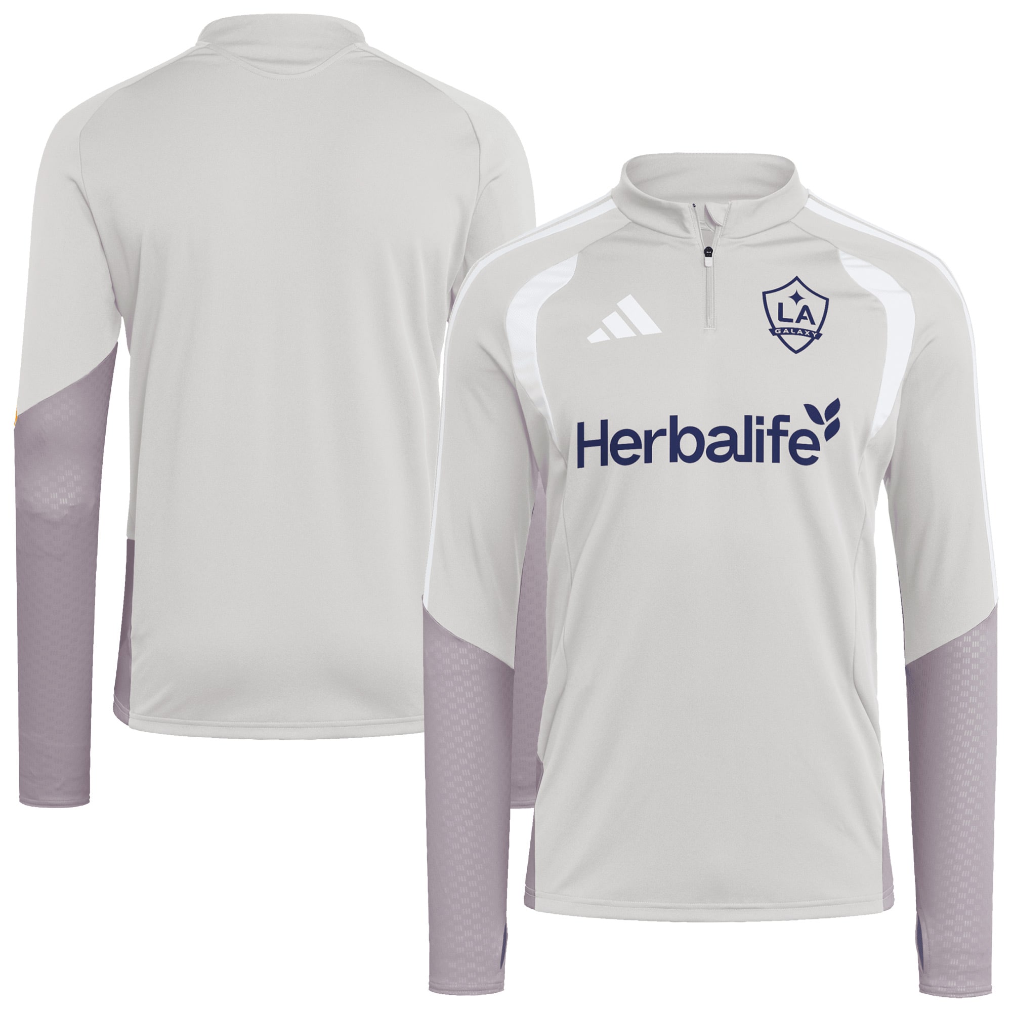 LA Galaxy 2026 Tiro Competition Quarter-Zip Training Top - Silver