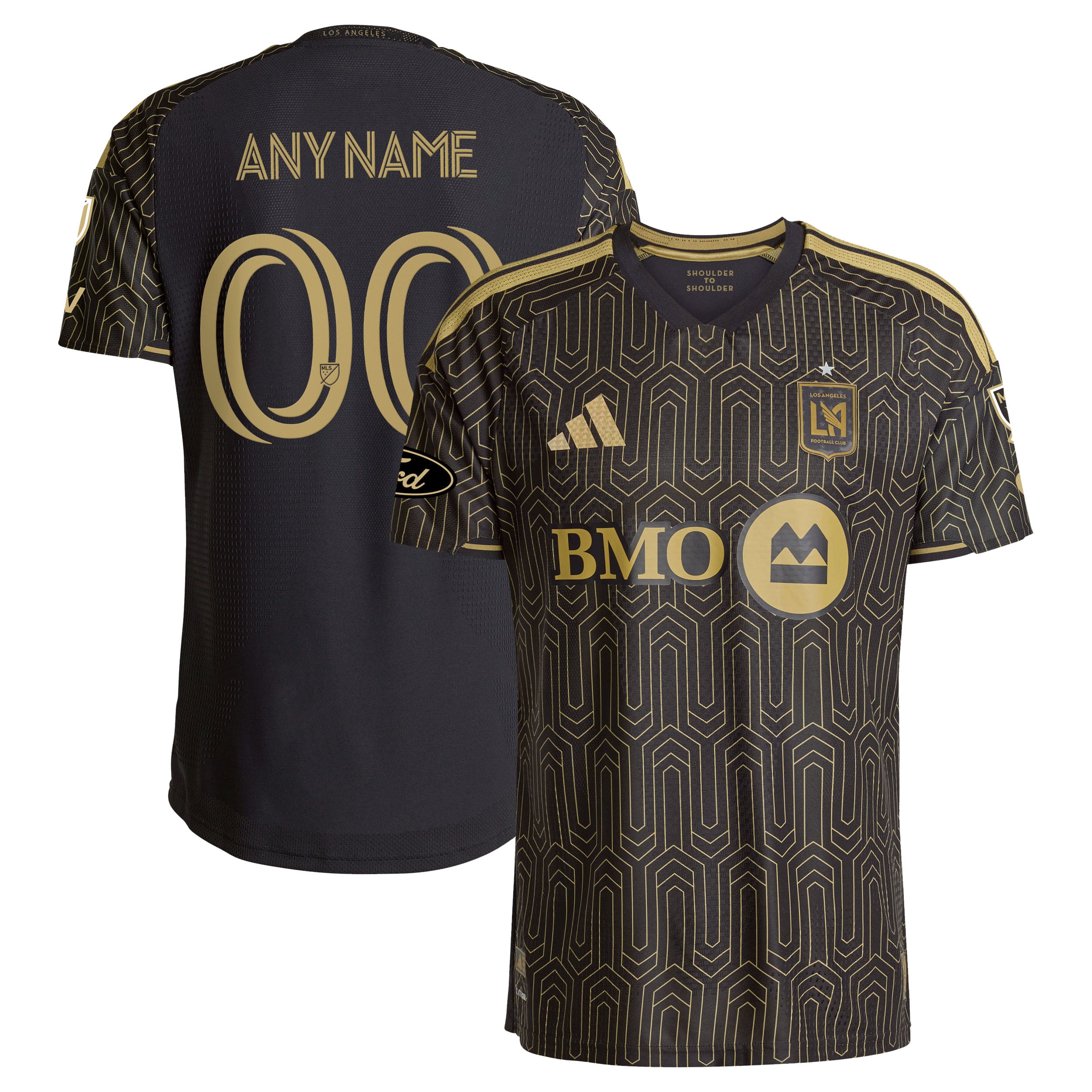 LAFC 2026 Primary Kit On-Field Patch Custom Jersey - Black