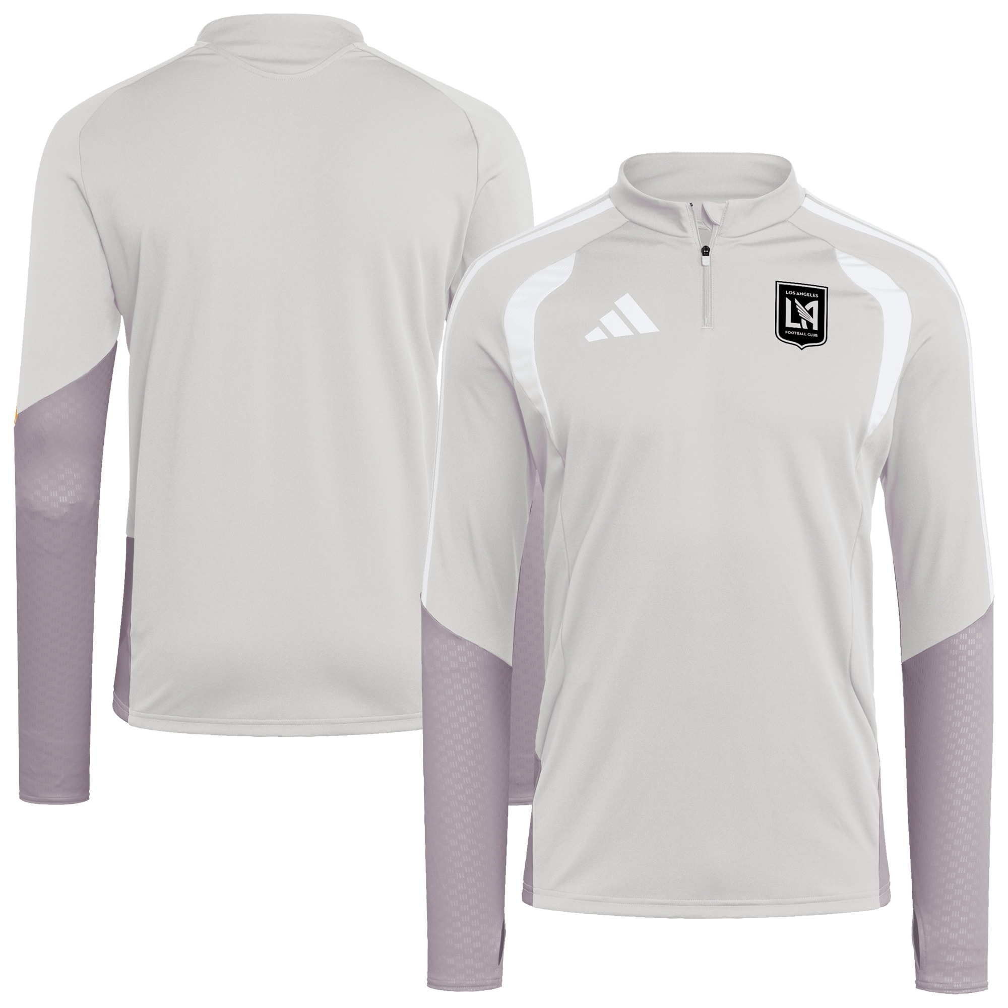 LAFC 2026 Tiro Competition Quarter-Zip Training Top - Silver