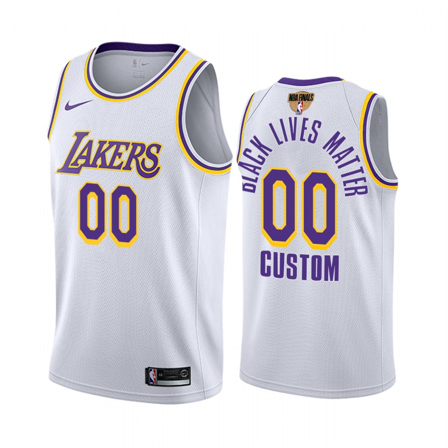 Lakers BLM White Jersey - Nike Custom Edition