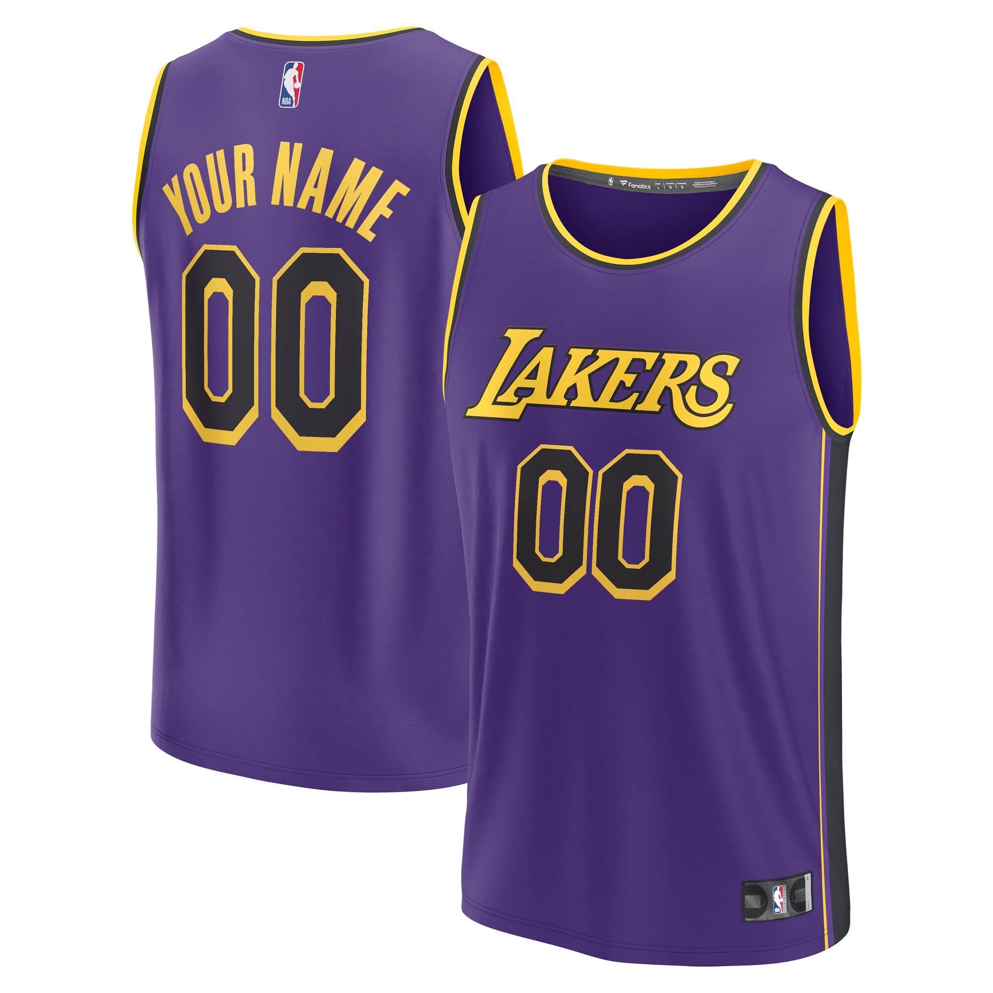 Lakers Purple Custom Jersey - Fanatics Authentic Edition